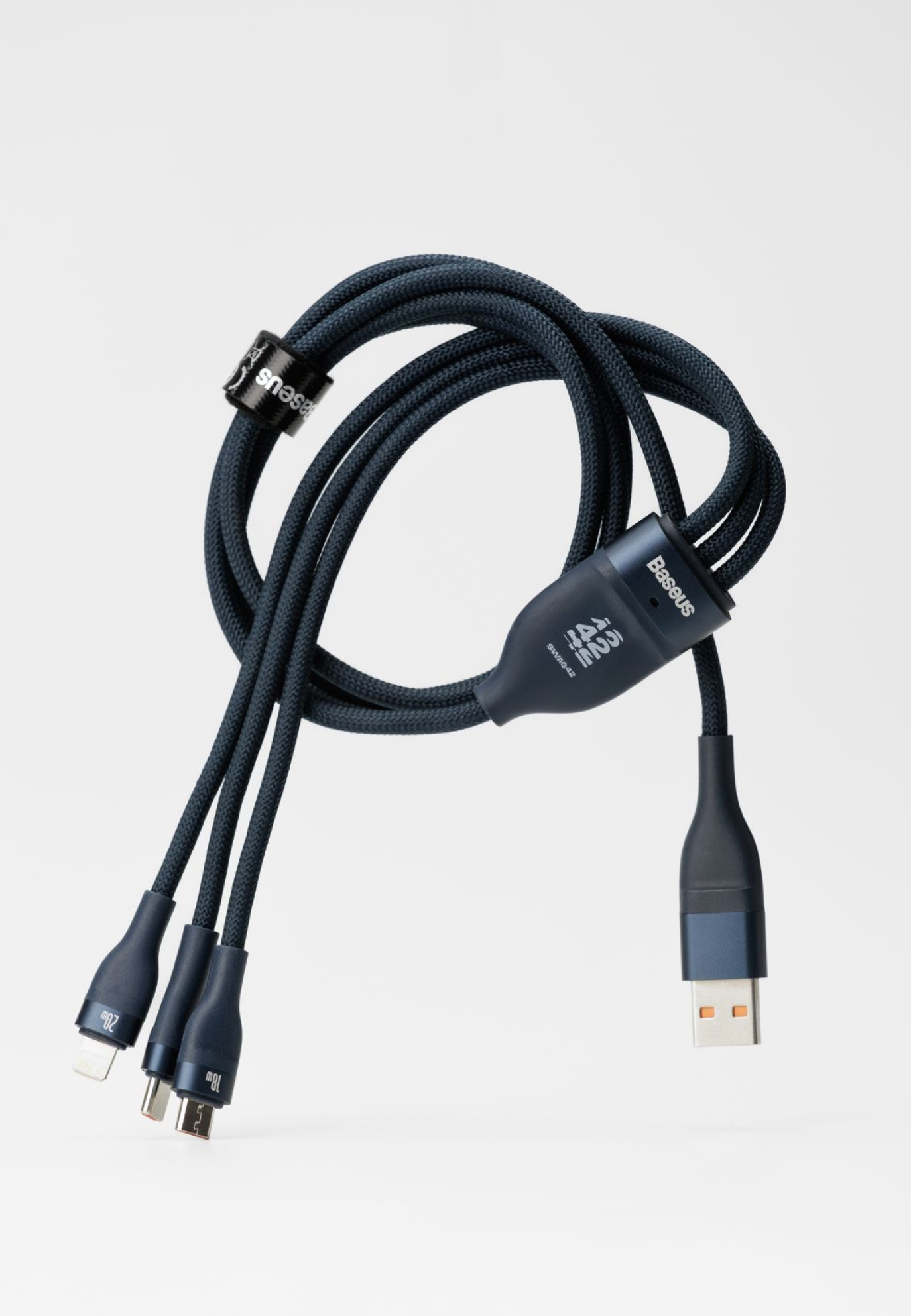 Custom Baseus Flash Trio cable with logo for conference gifts