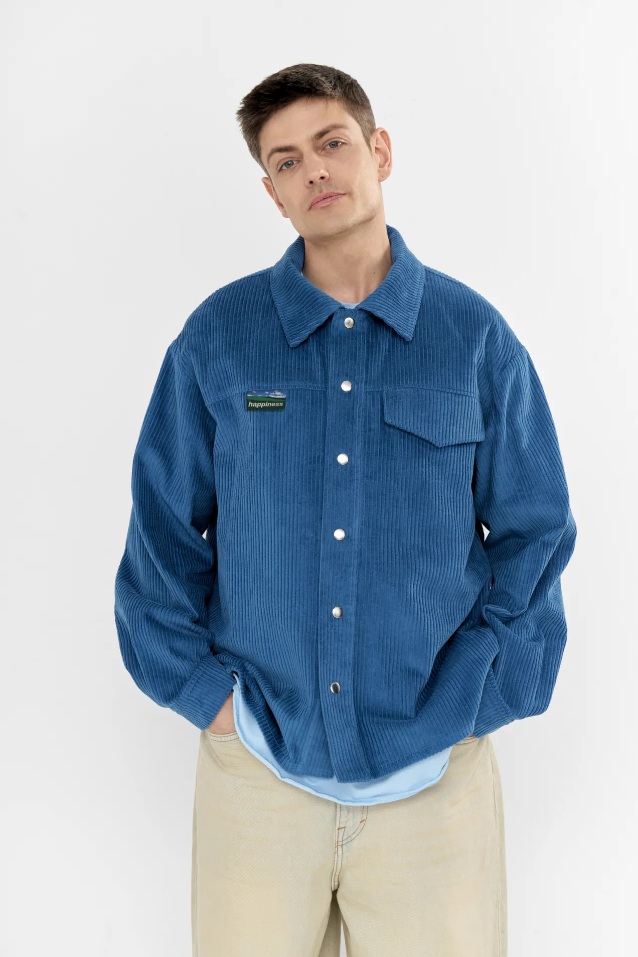 Unisex Corduroy Button Shirt position: 1