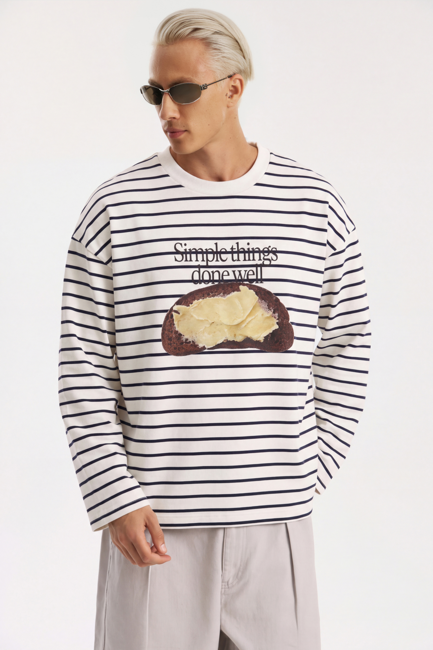 Long Sleeve Oversized Striped