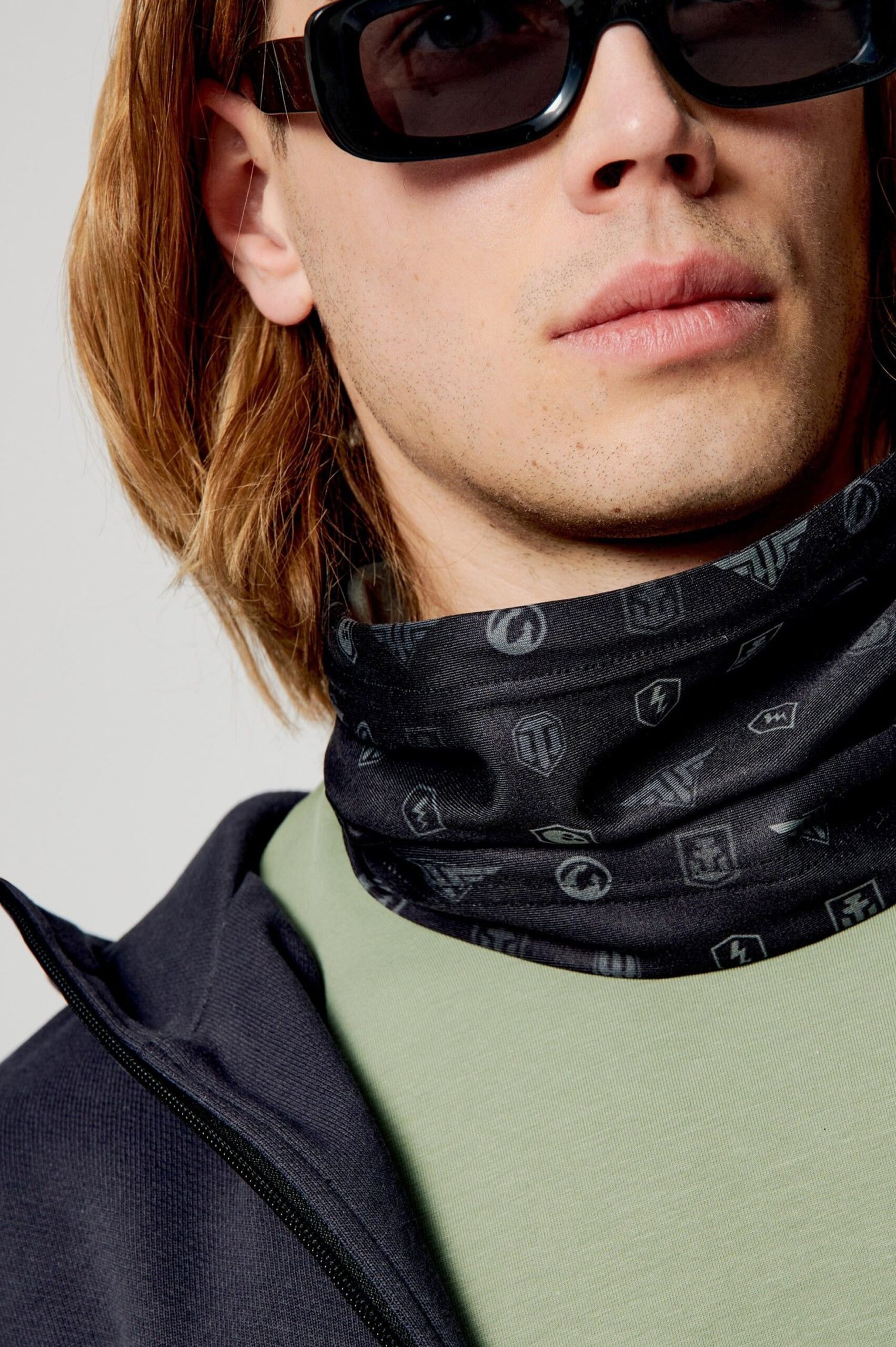 Branded neck buff