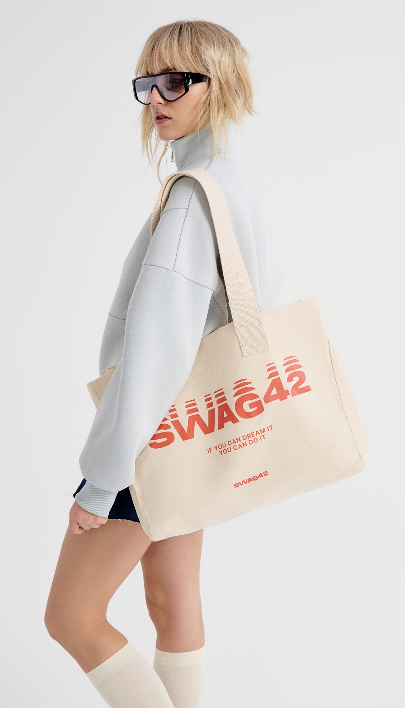 Branded tote bag