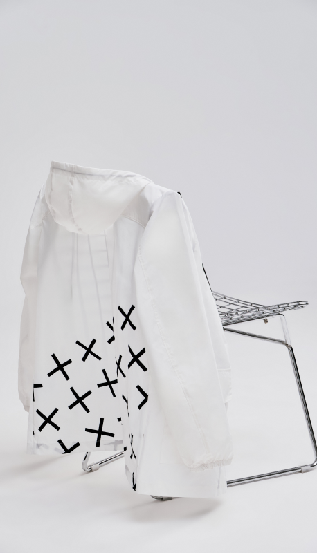 Branded waterproof raincoat for merch shop
