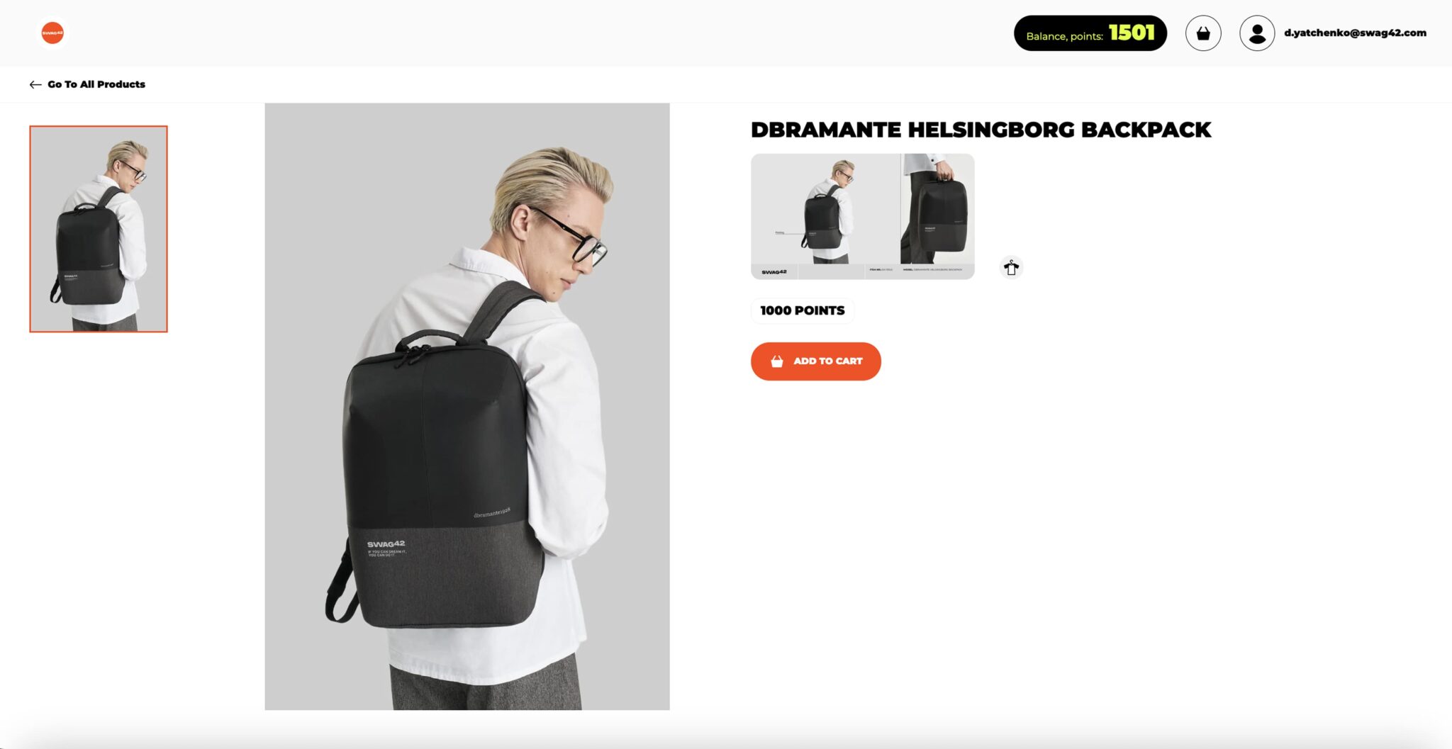 Swag42 event swag shop example