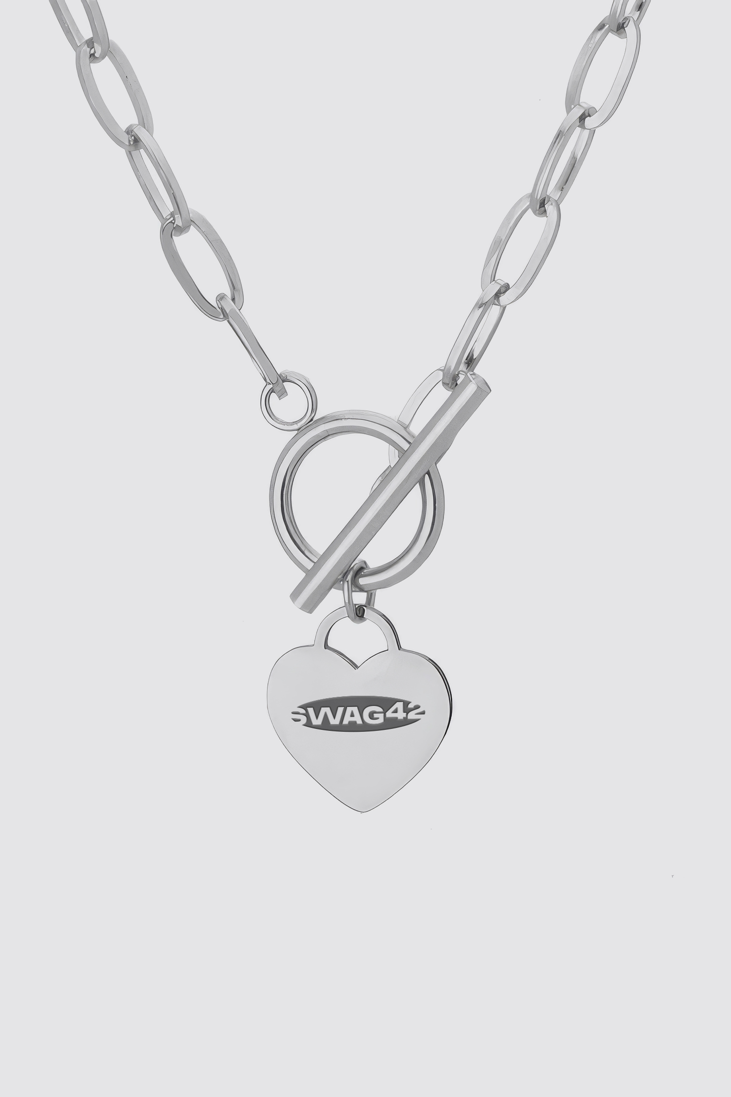 Heart Padlock Engraved Necklace