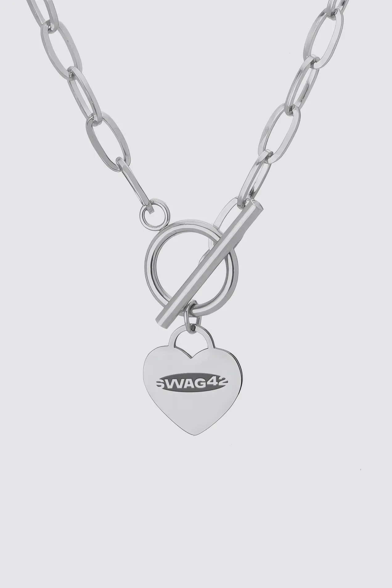 Heart Padlock Engraved Necklace position: 1
