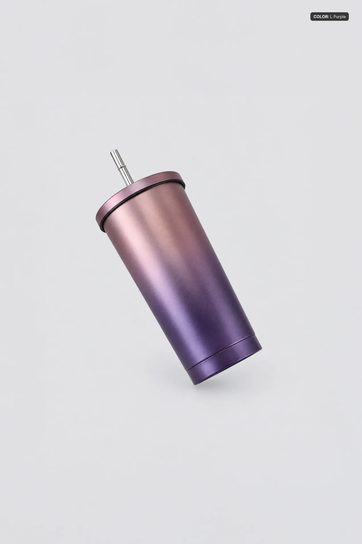 Double-Wall Stainless Steel Tumbler with Straw 500 ml position: 8