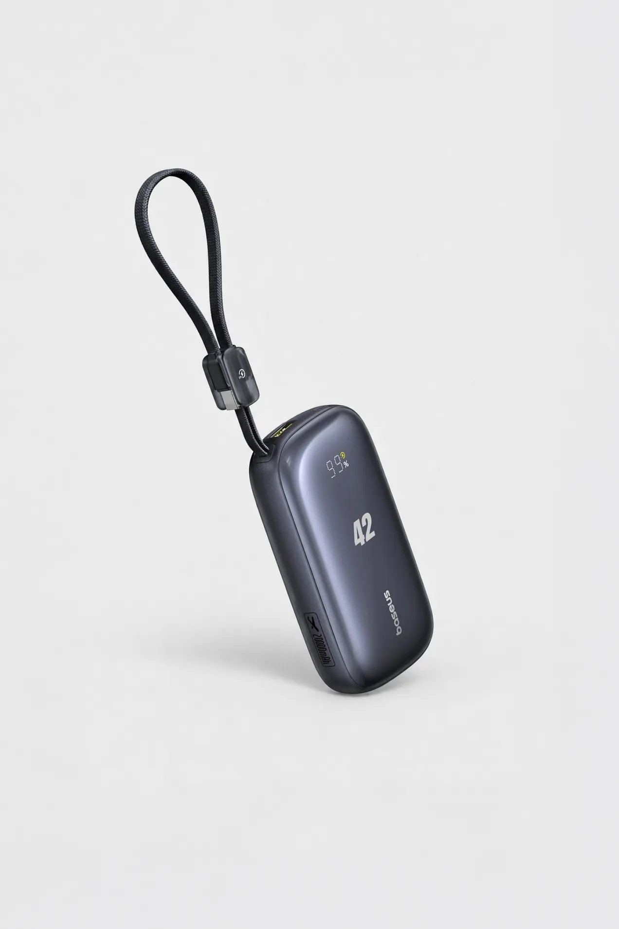 branded Baseus EnerFill FC21 Qpow 3 Ultra 20,000 mAh Power Bank with Detachable Cable