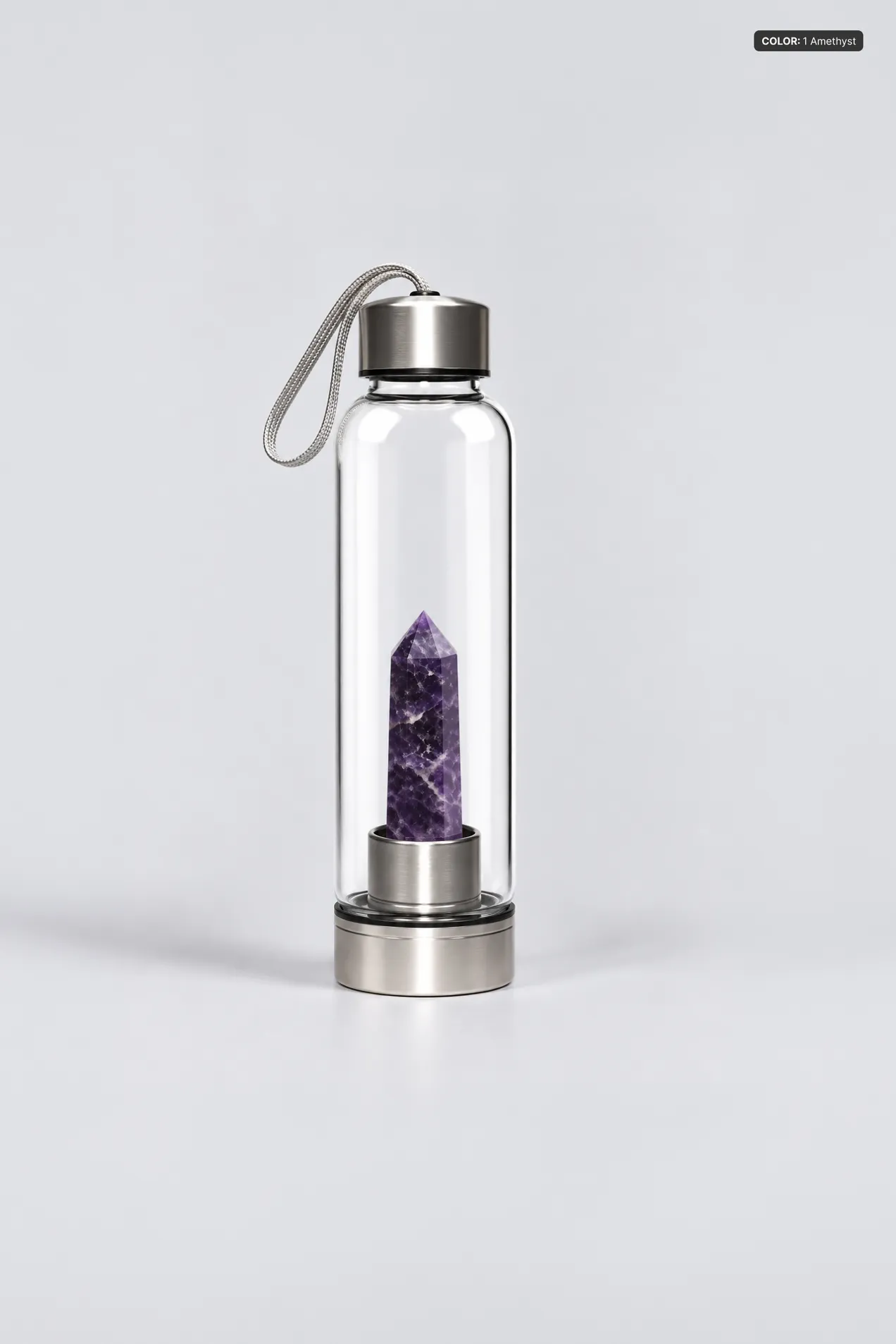 Glass Water Bottle with Energy Stone 500 ml position: 7