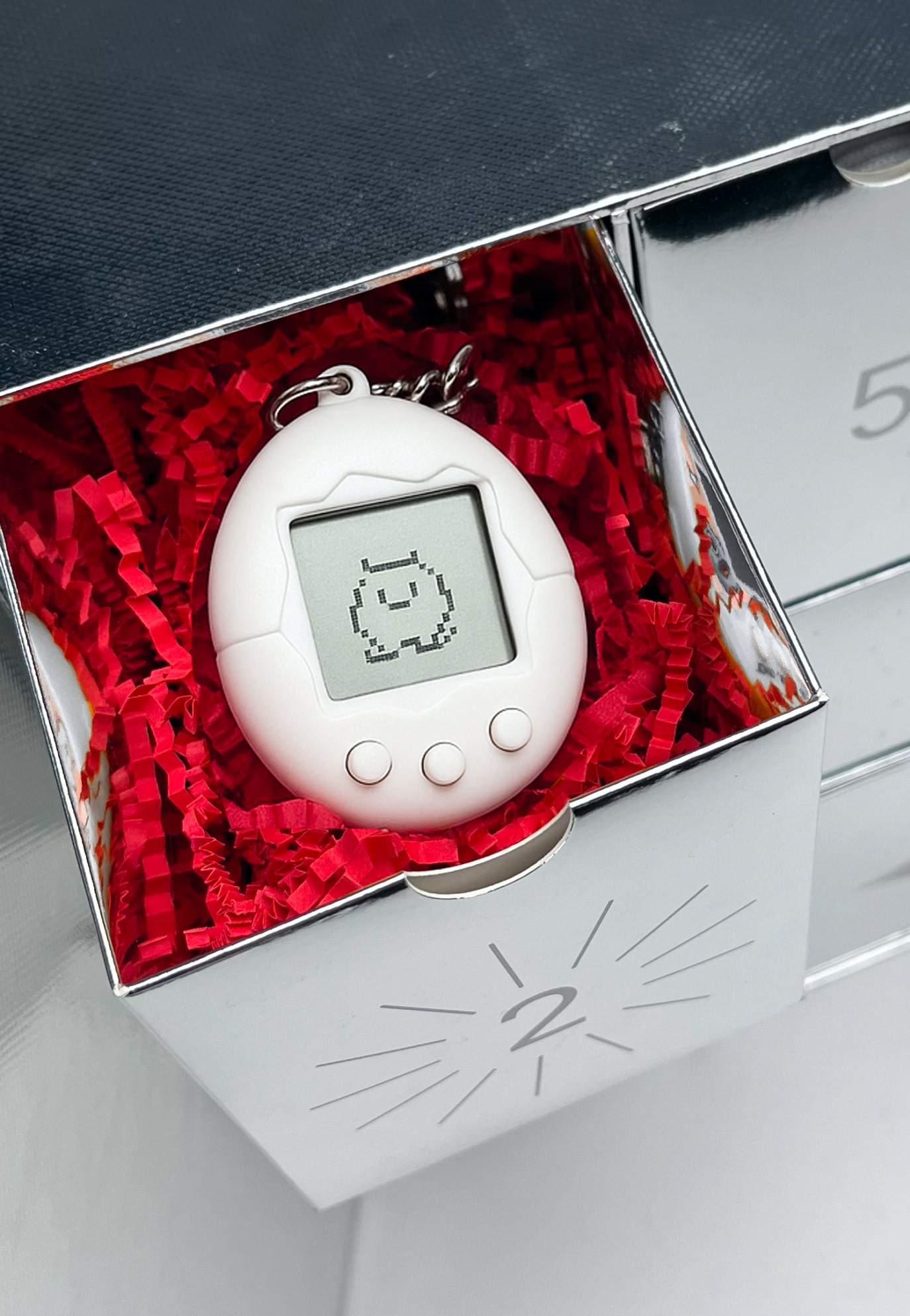 Advent calendar with custom Tamagotchi