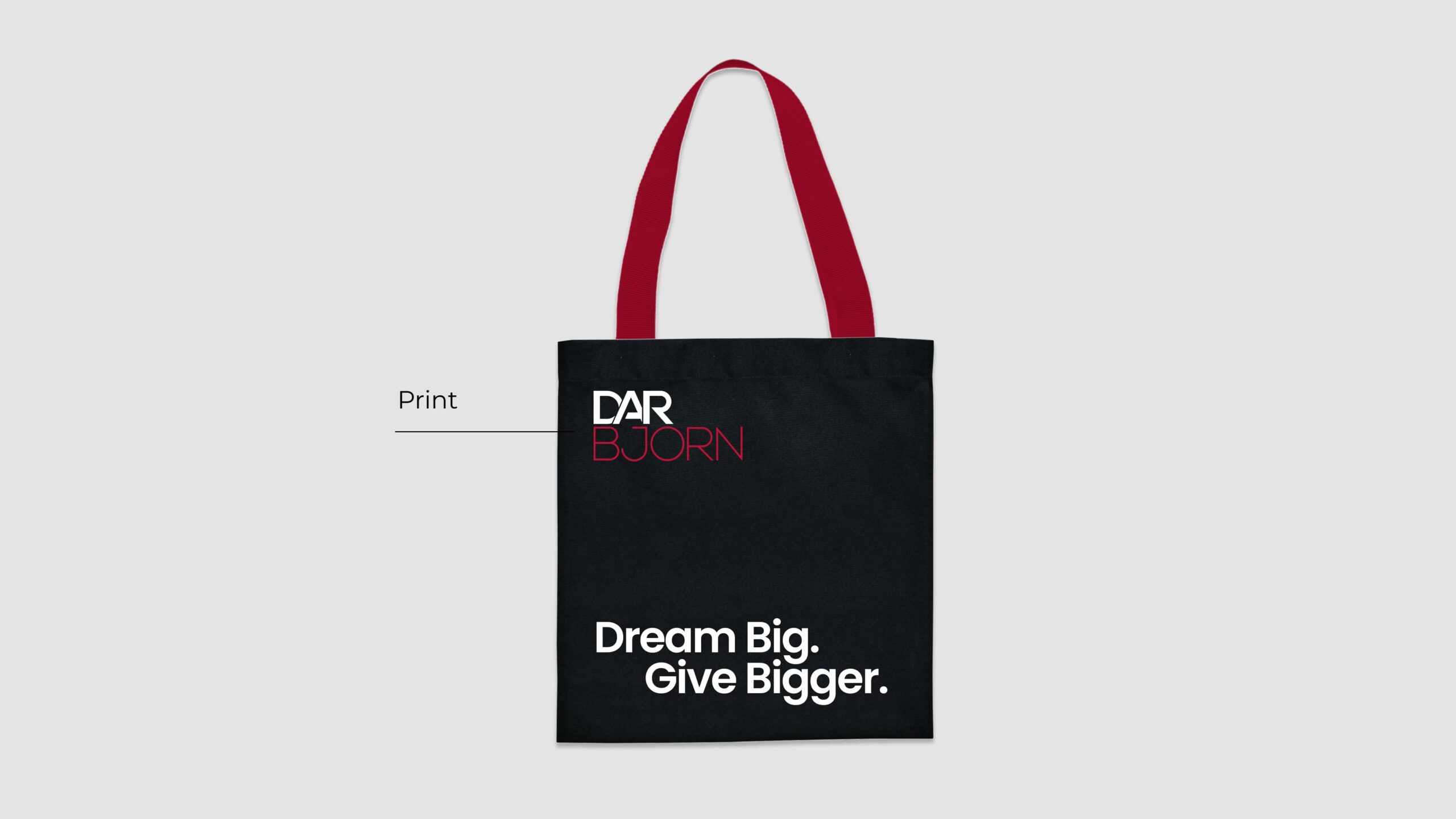 Conference giveaway branded shopper