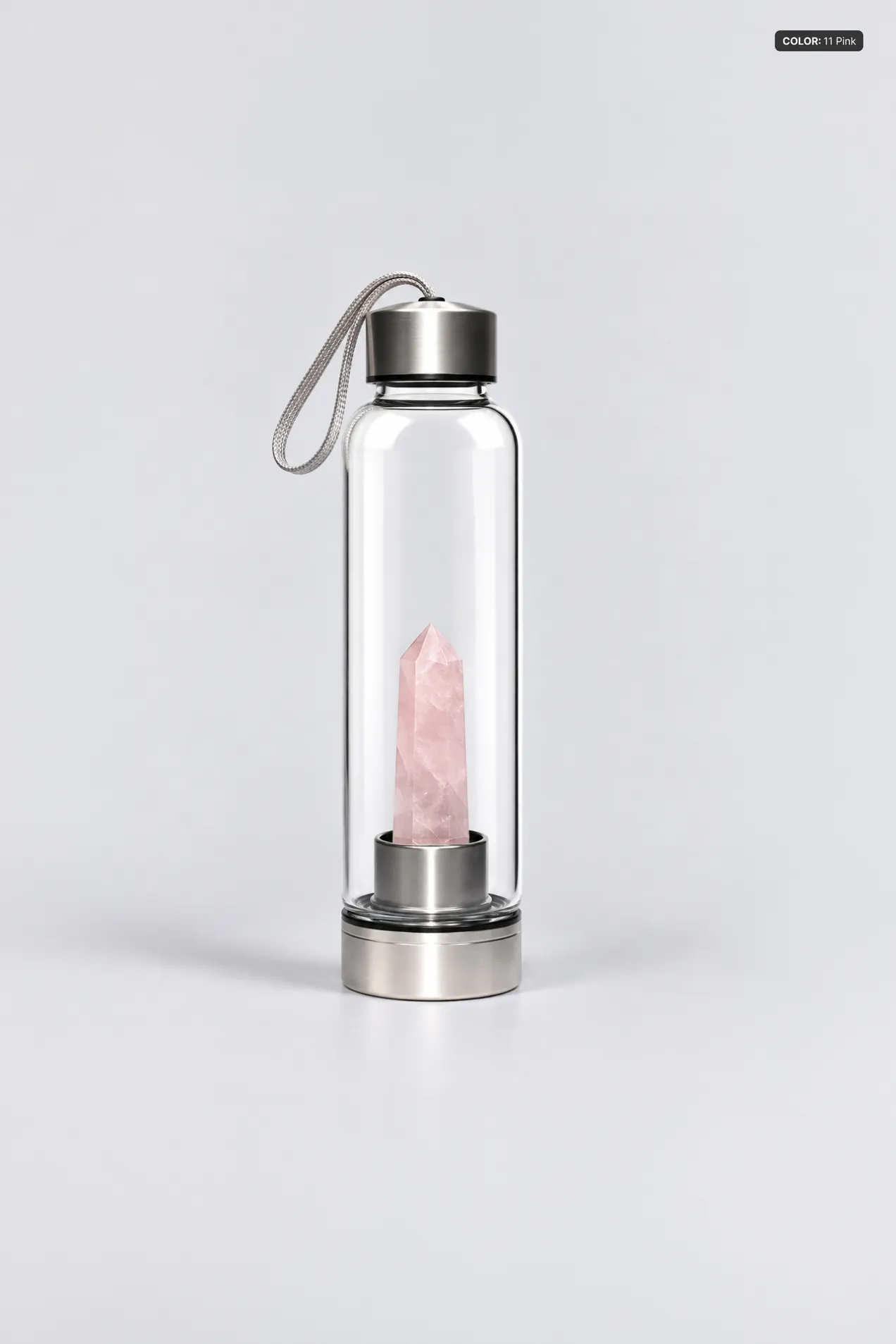 Glass Water Bottle with Energy Stone 500 ml position: 4