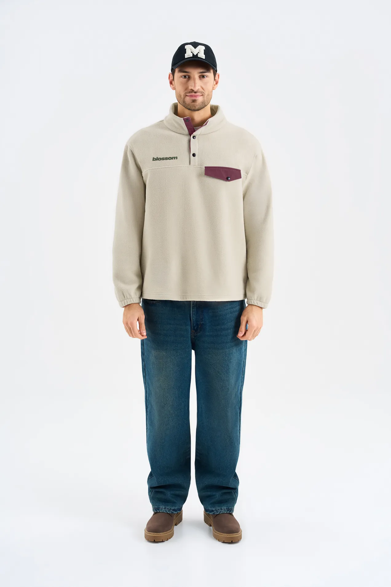 branded Fleece Pullover