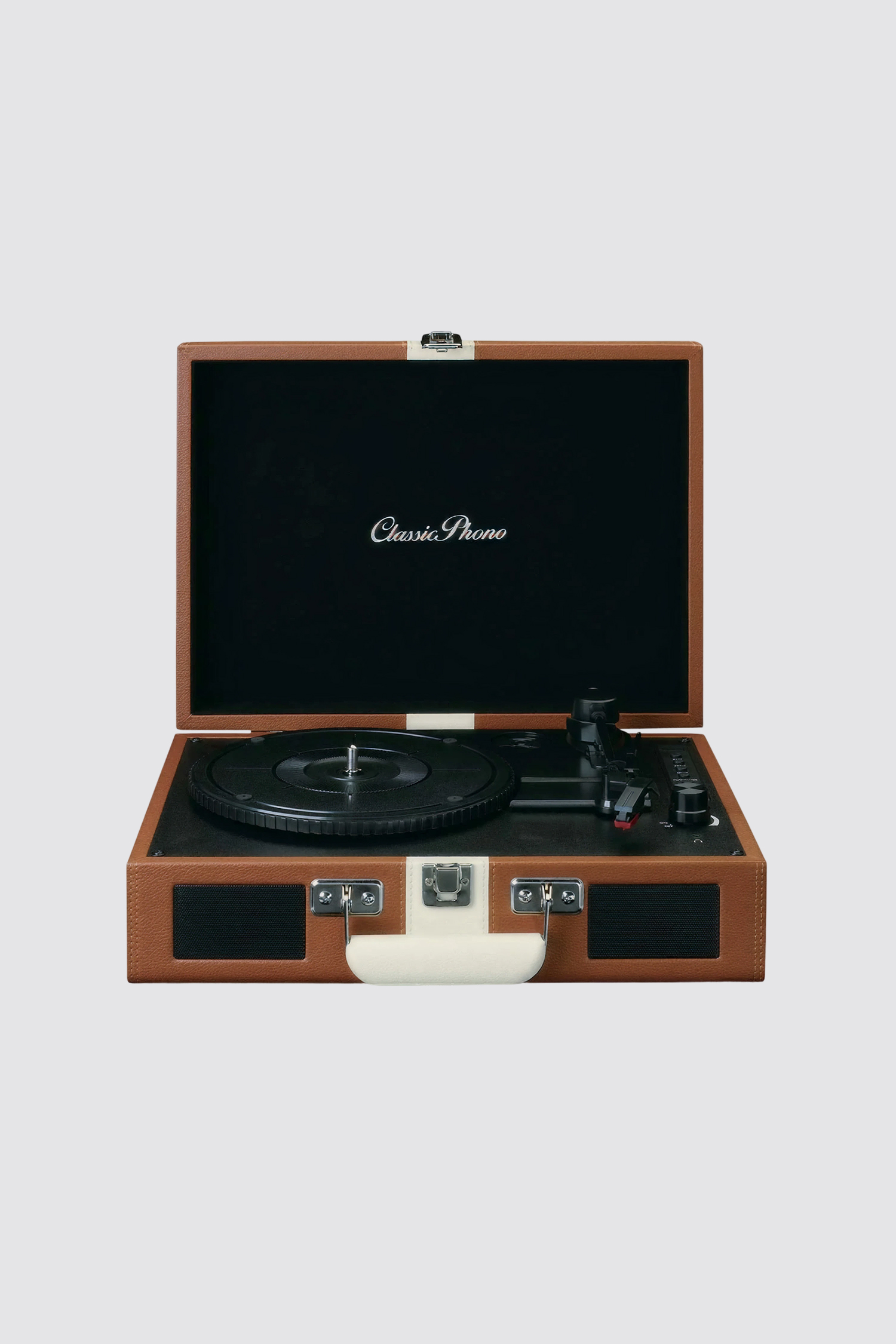 Lenco TT-120BNWH Portable Retro Bluetooth® Record Player with Built-in Speakers position: 0