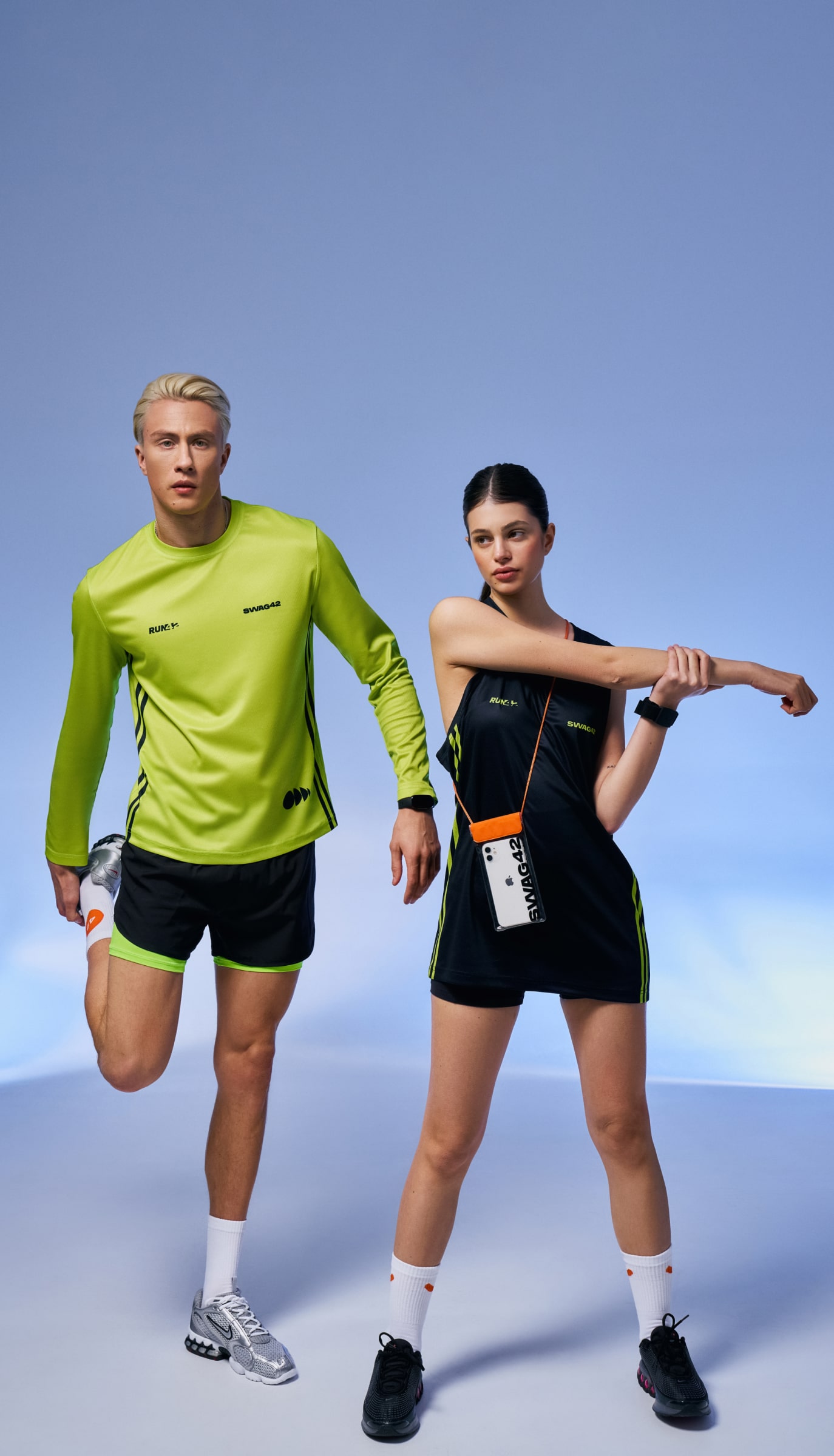 Sports long sleeve and t-shirt