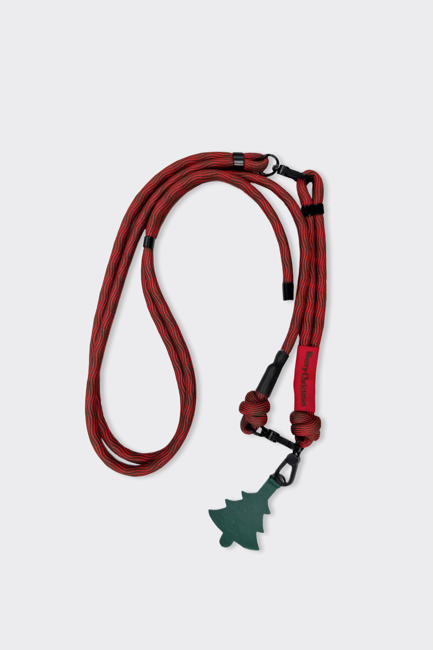 2-Part Phone Lanyard with Christmas Tree Charm