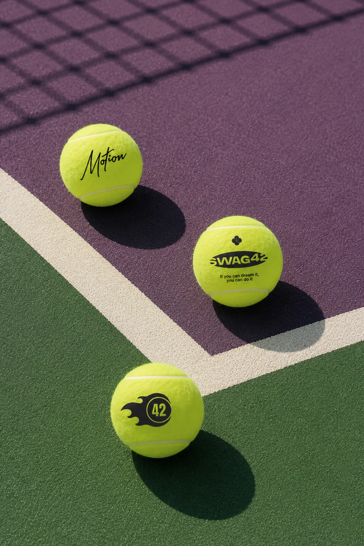custom Custom Tennis Balls Set of 3 with your logo