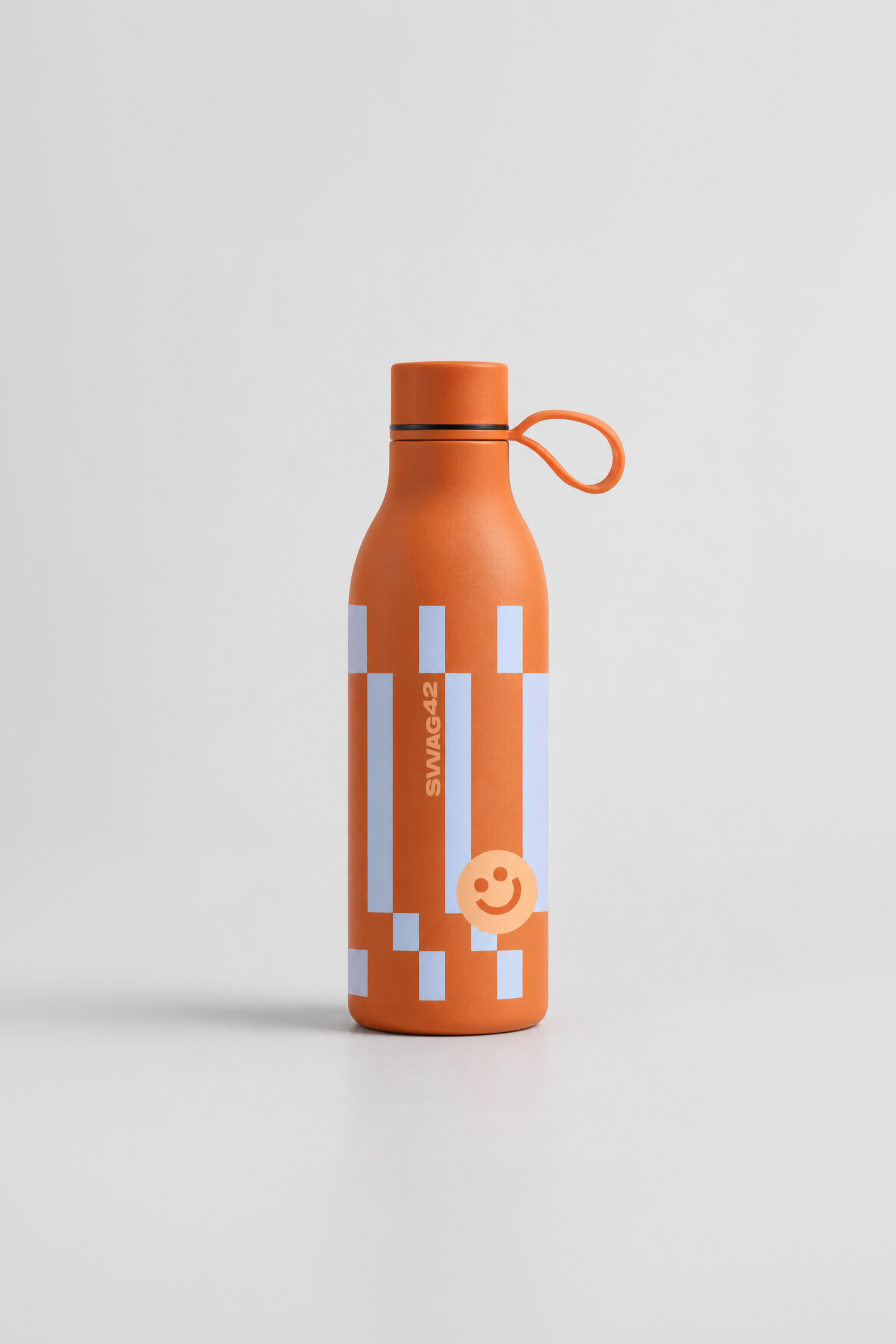 Rubber-Coated Vacuum Bottle with Silicone Loop 550 ml