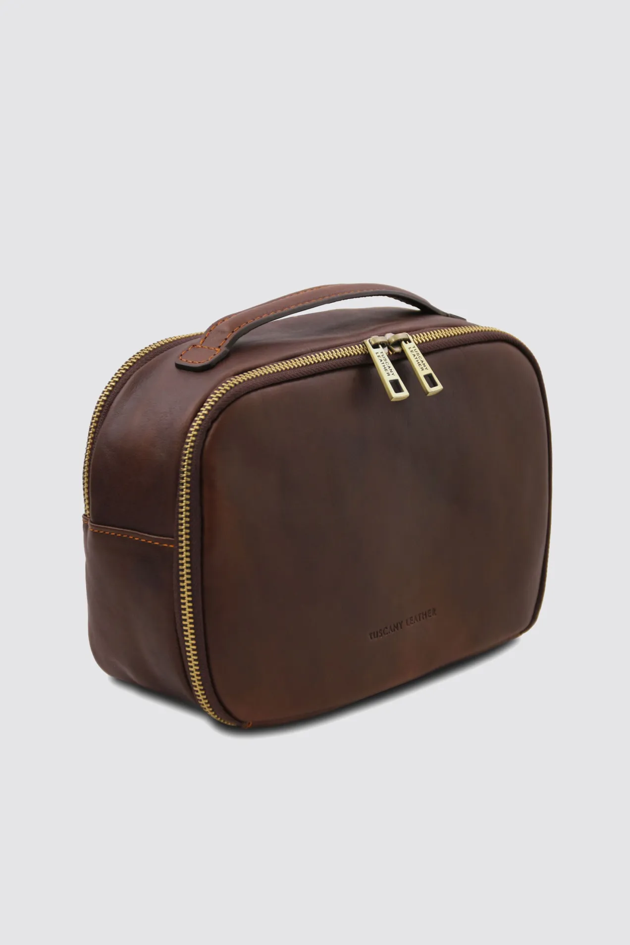 branded Leather Toiletry Bag