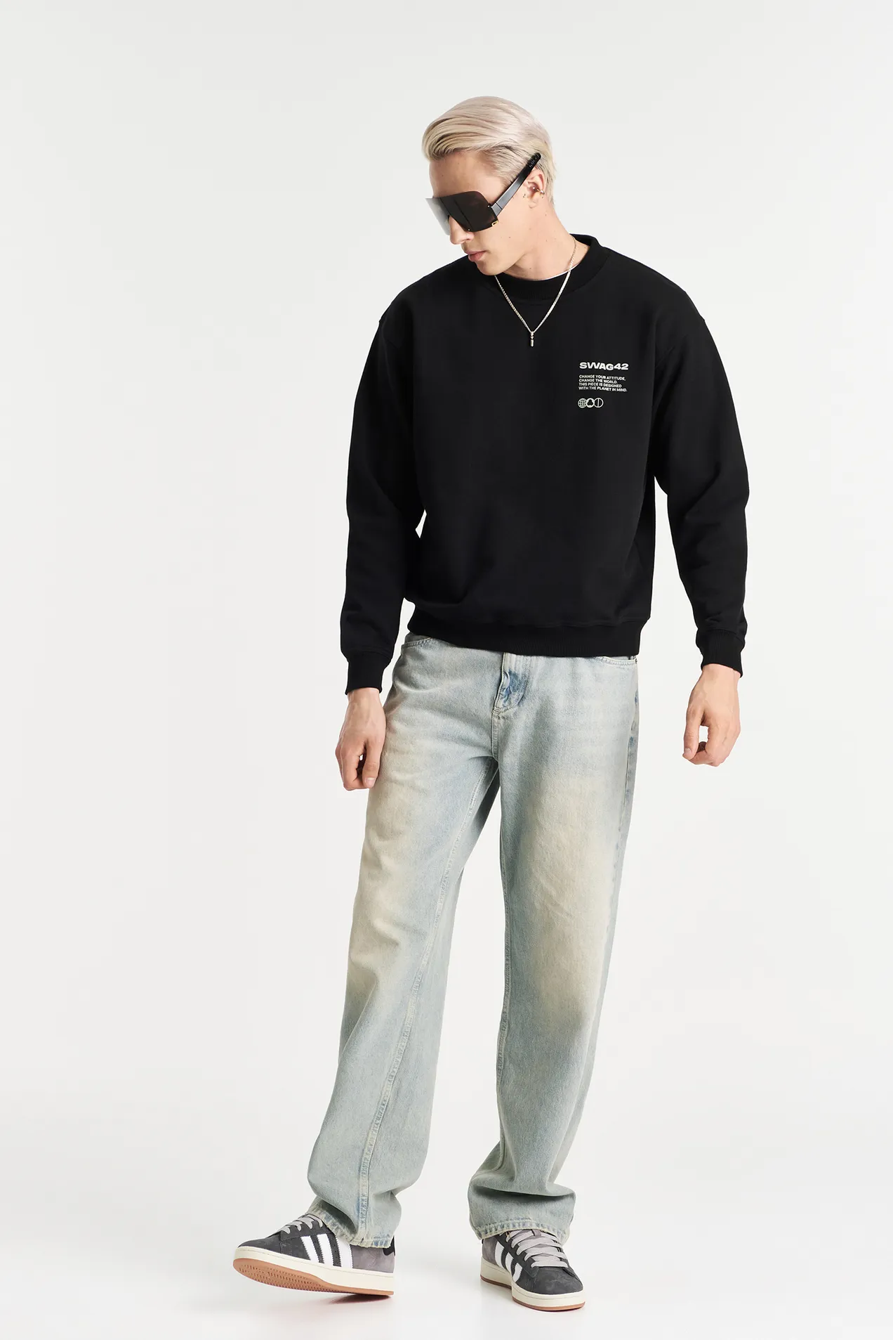 branded Warm organic cotton oversized Sweatshirt 460