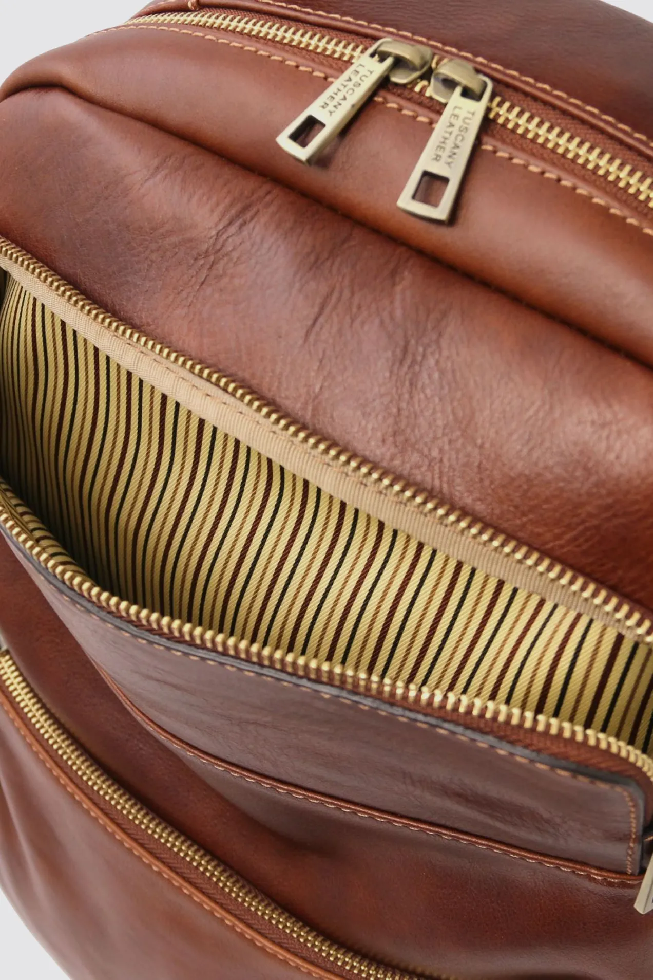 Melbourne Leather Laptop Backpack position: 6