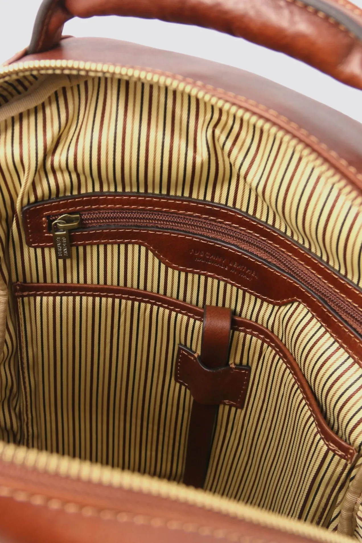 Melbourne Leather Laptop Backpack position: 5