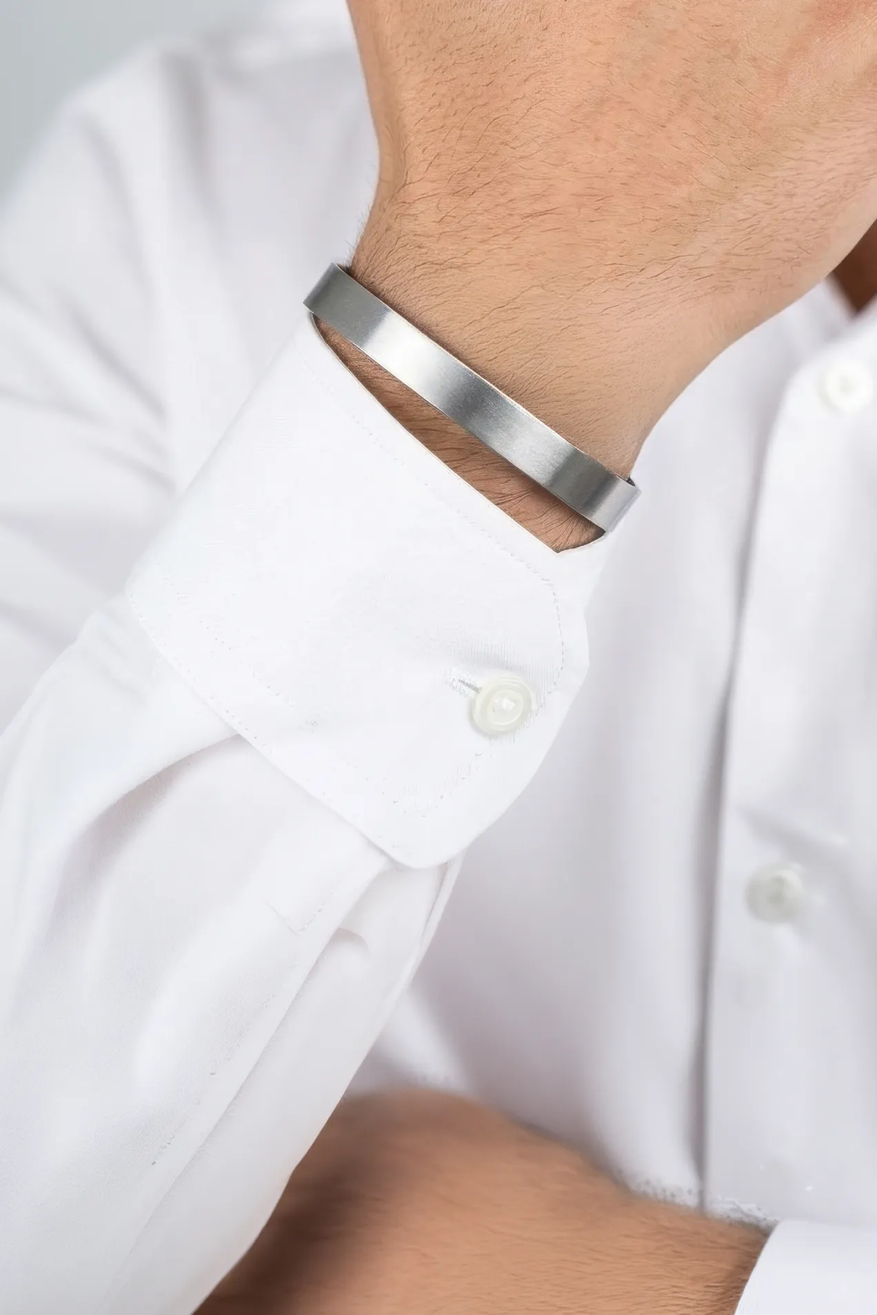 branded Personalized Satin Finish Cuff Bracelet