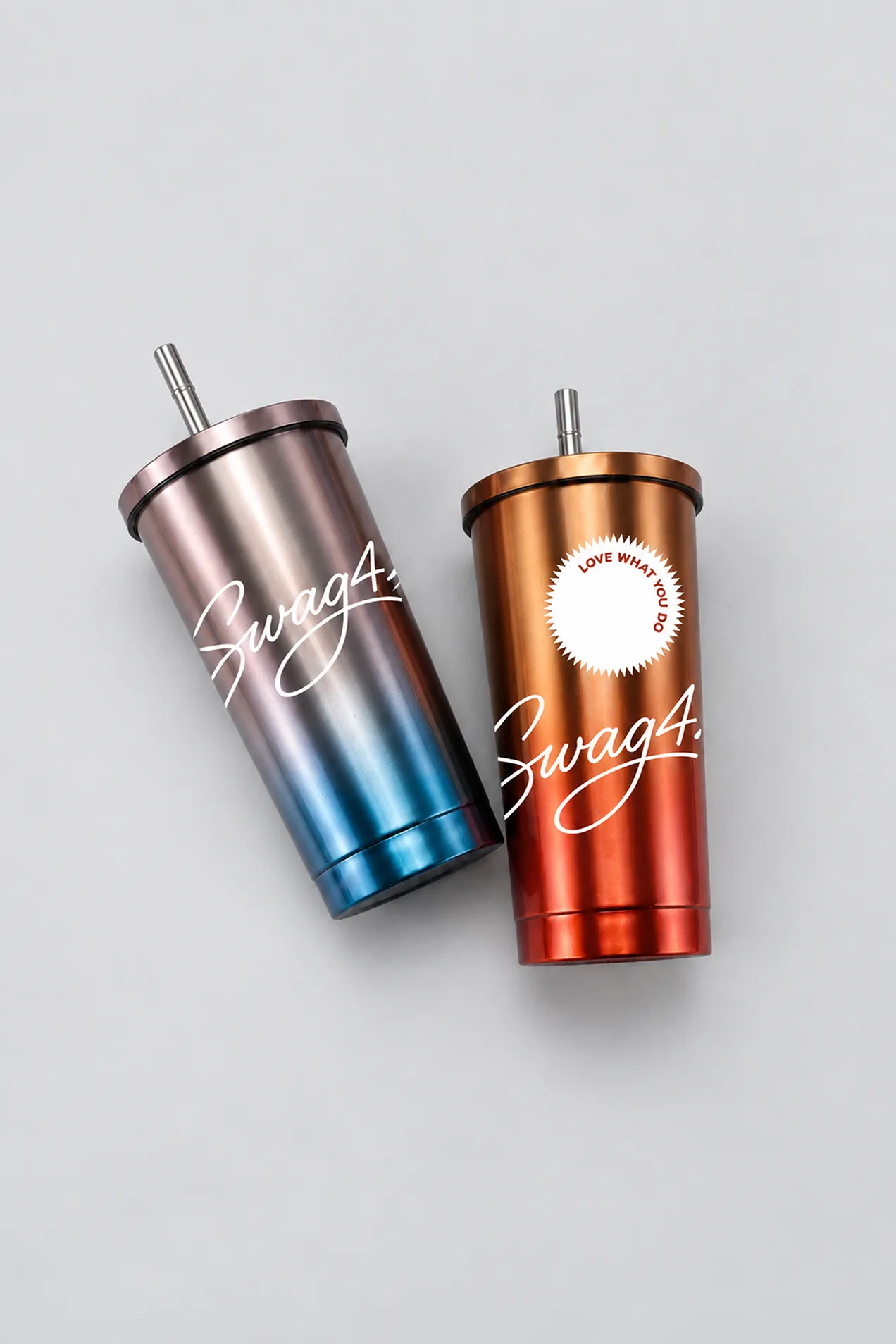 Double-Wall Stainless Steel Tumbler with Straw 500 ml position: 1