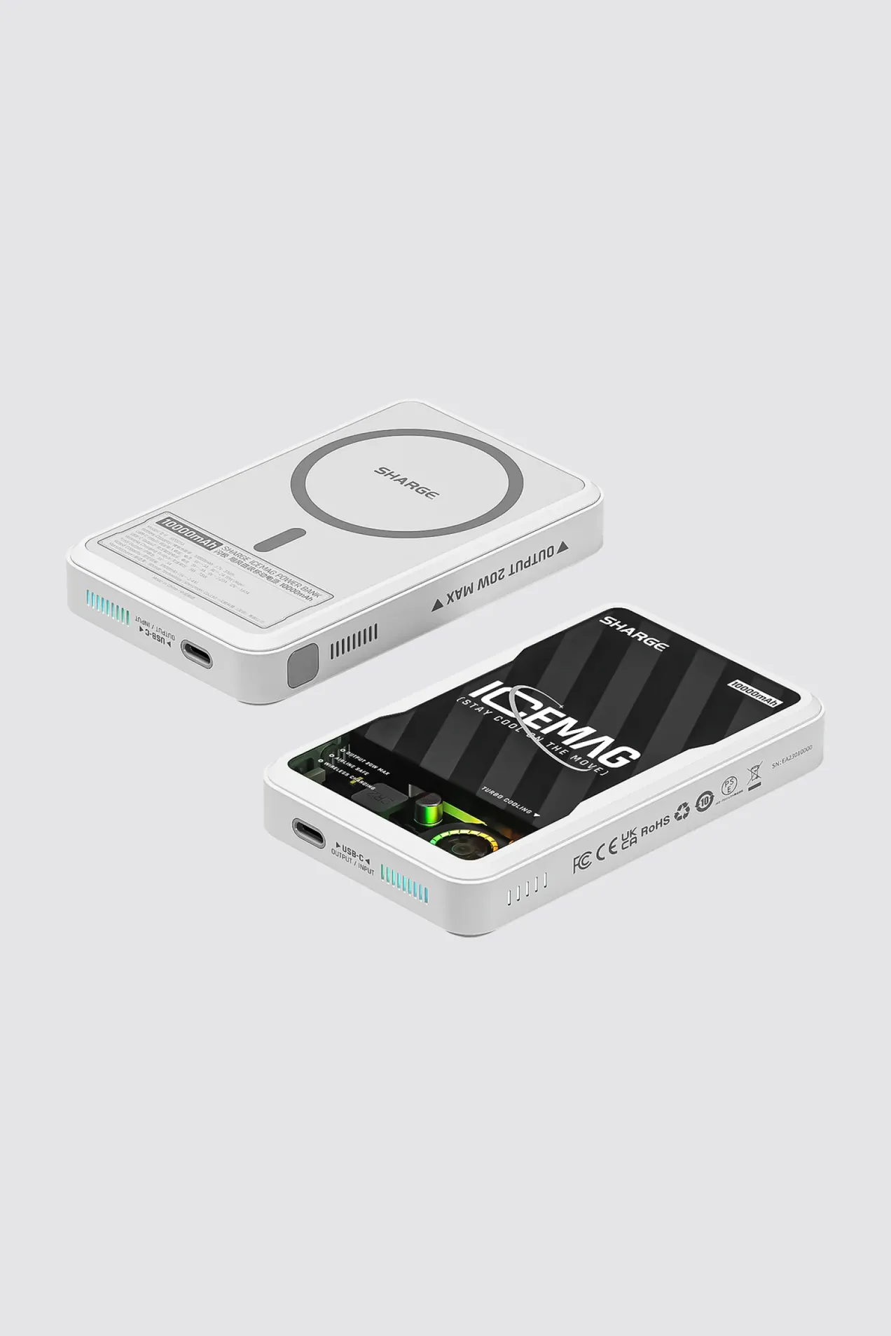 branded IceMag Magnetic Powerbank / 10 000 mAh