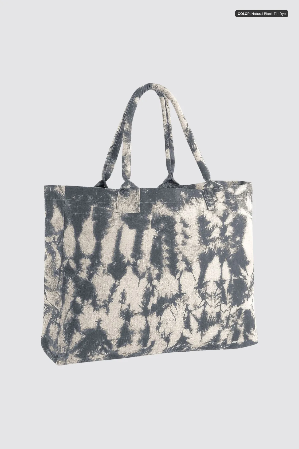 branded Tie-Dye Canvas Tote Bag