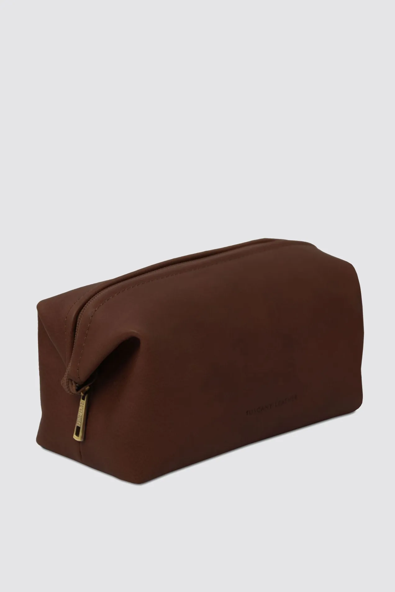 branded Smarty Leather Toiletry Bag Small