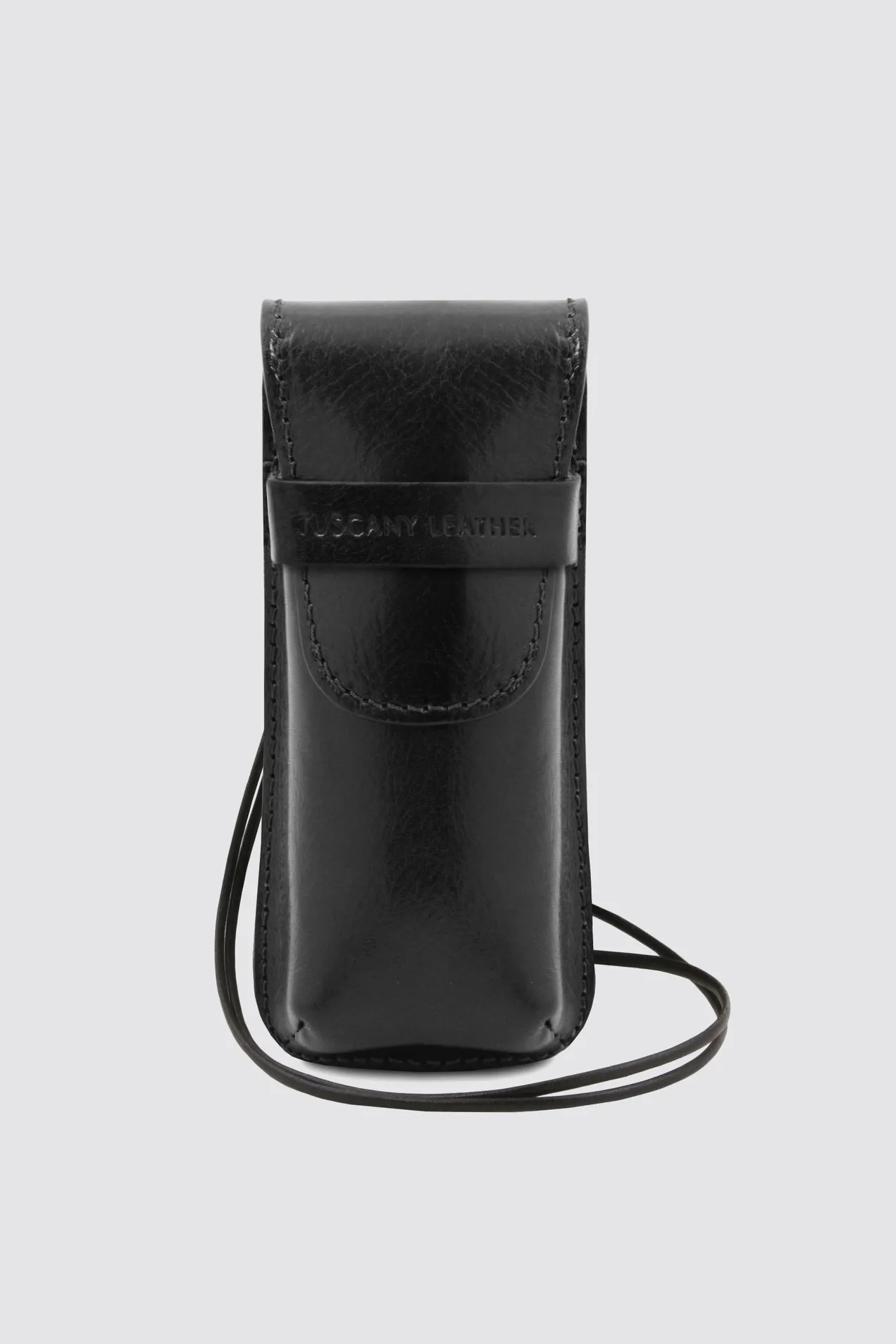 branded Leather Crossbody Case for Glasses