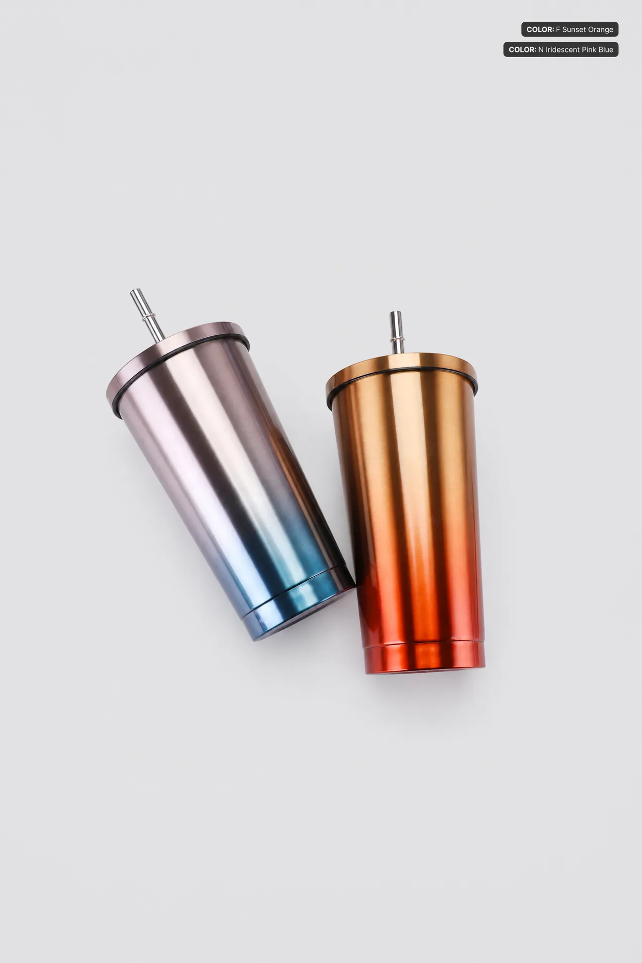 Double-Wall Stainless Steel Tumbler with Straw 500 ml position: 7