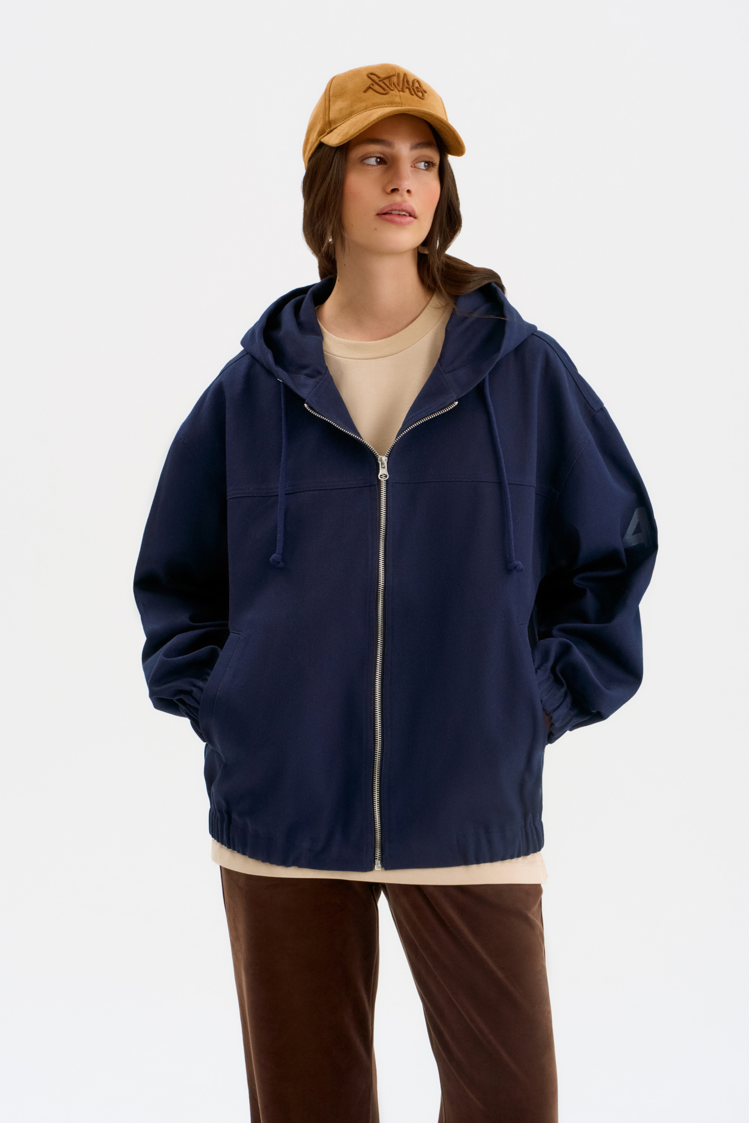 Zip Denim Anorak Jacket position: 0