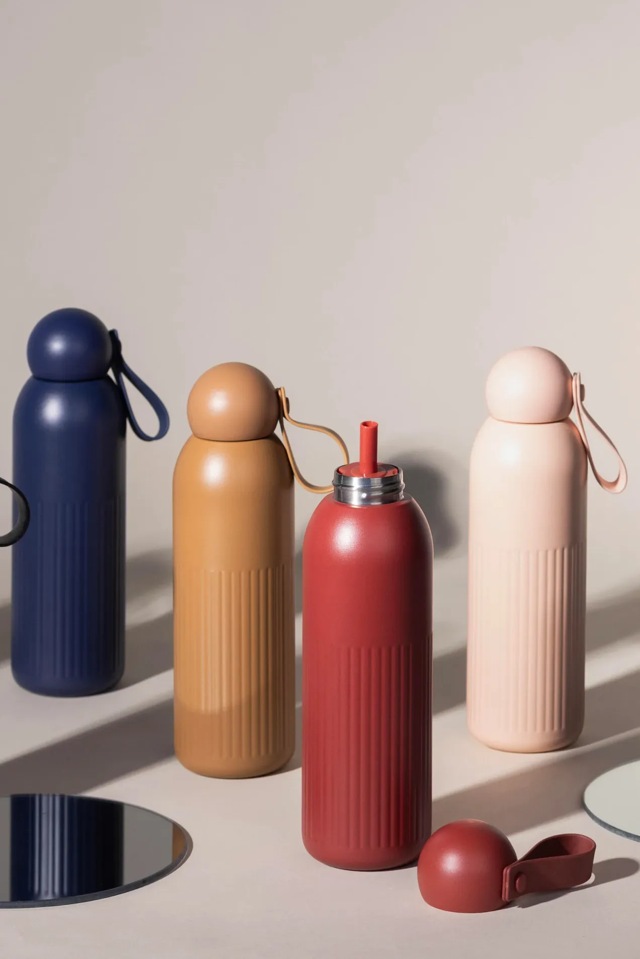 custom Sagaform Tekla Vacuum Insulated Bottle with Straw 500 ml with your logo