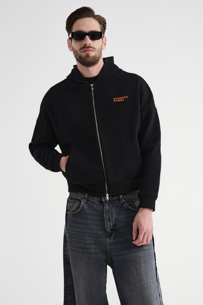 Merch design for team gifts: heavy-weight zip hoodie