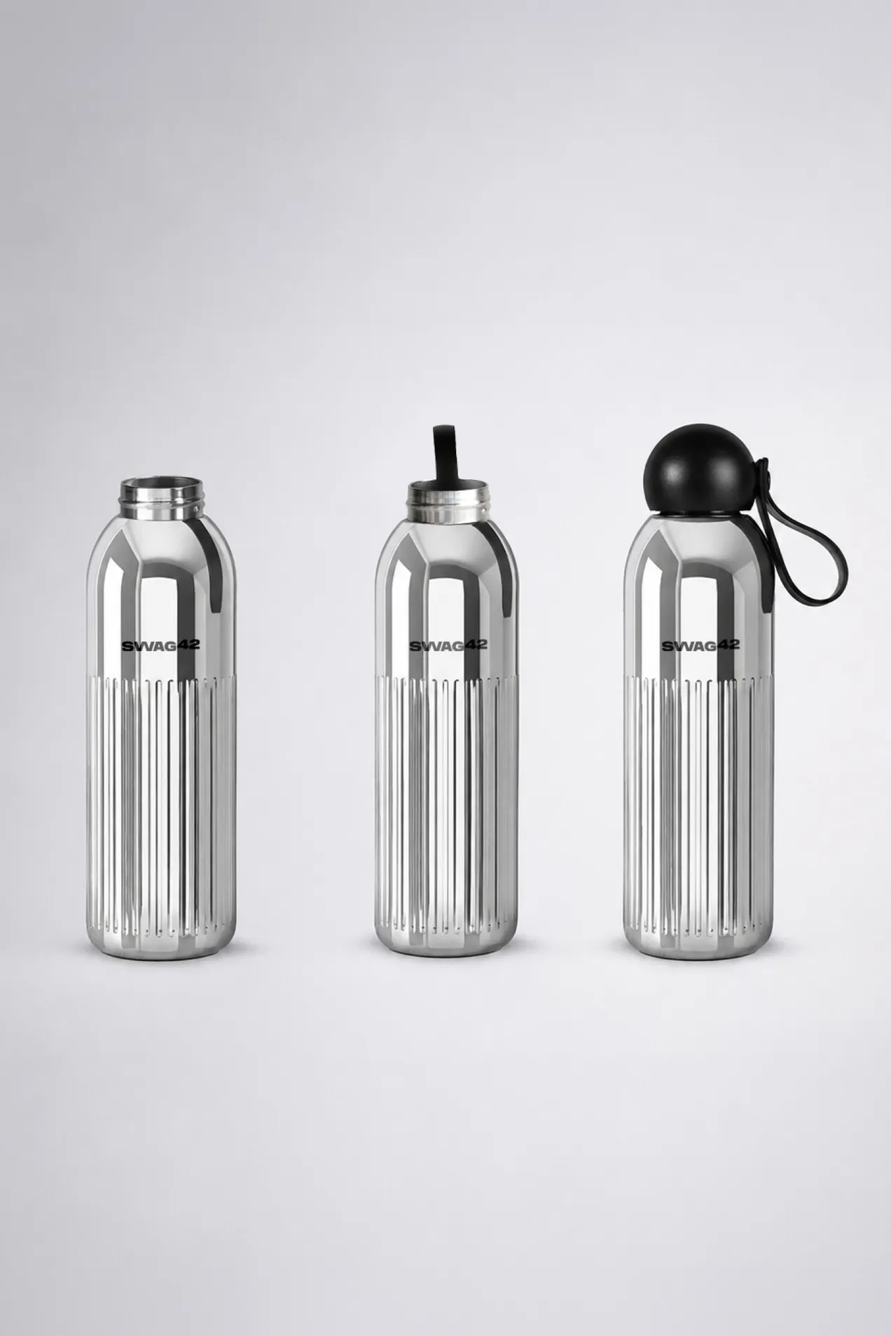 branded Sagaform Tekla Vacuum Insulated Bottle with Straw 500 ml