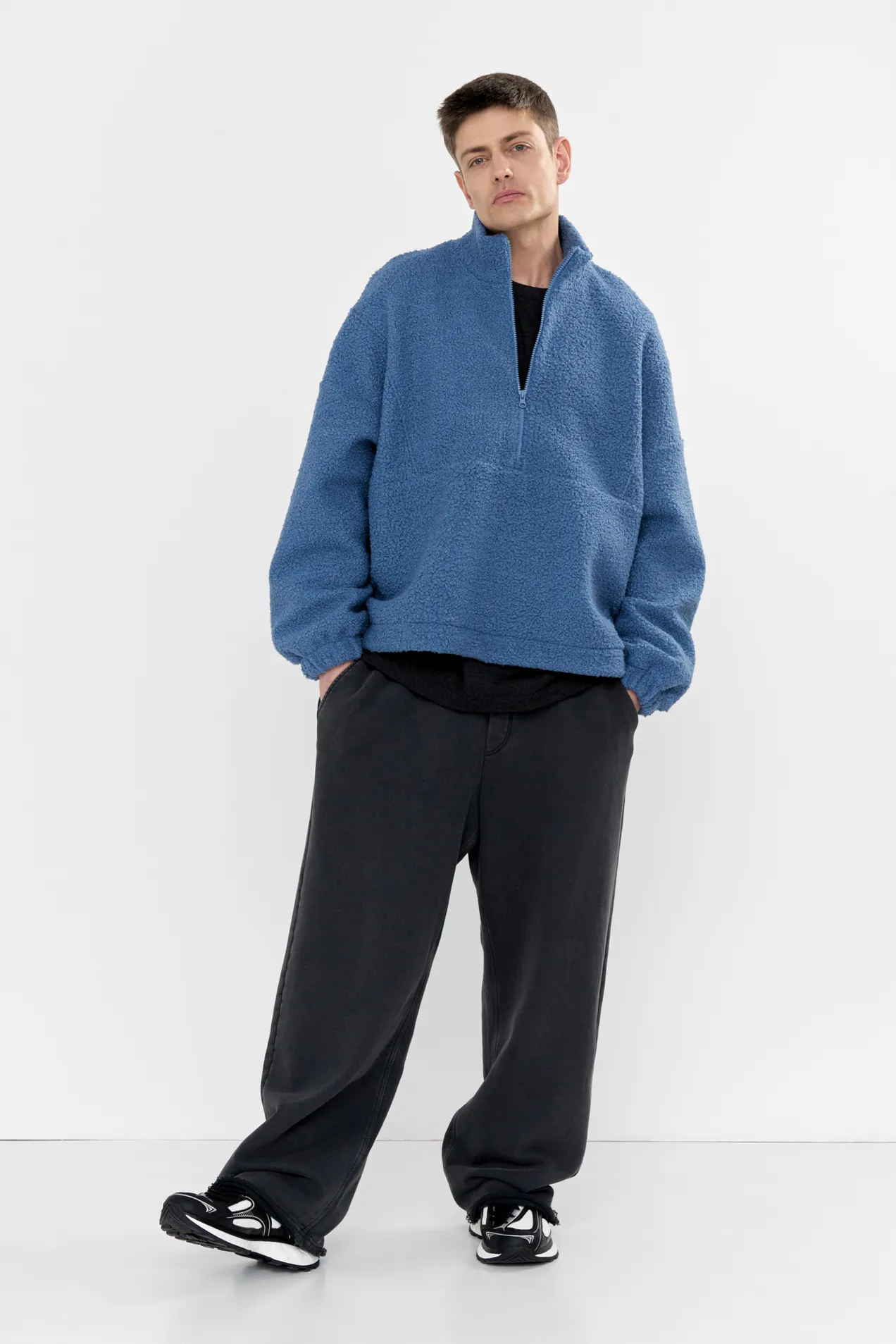 branded Teddy Zip Sweatshirt