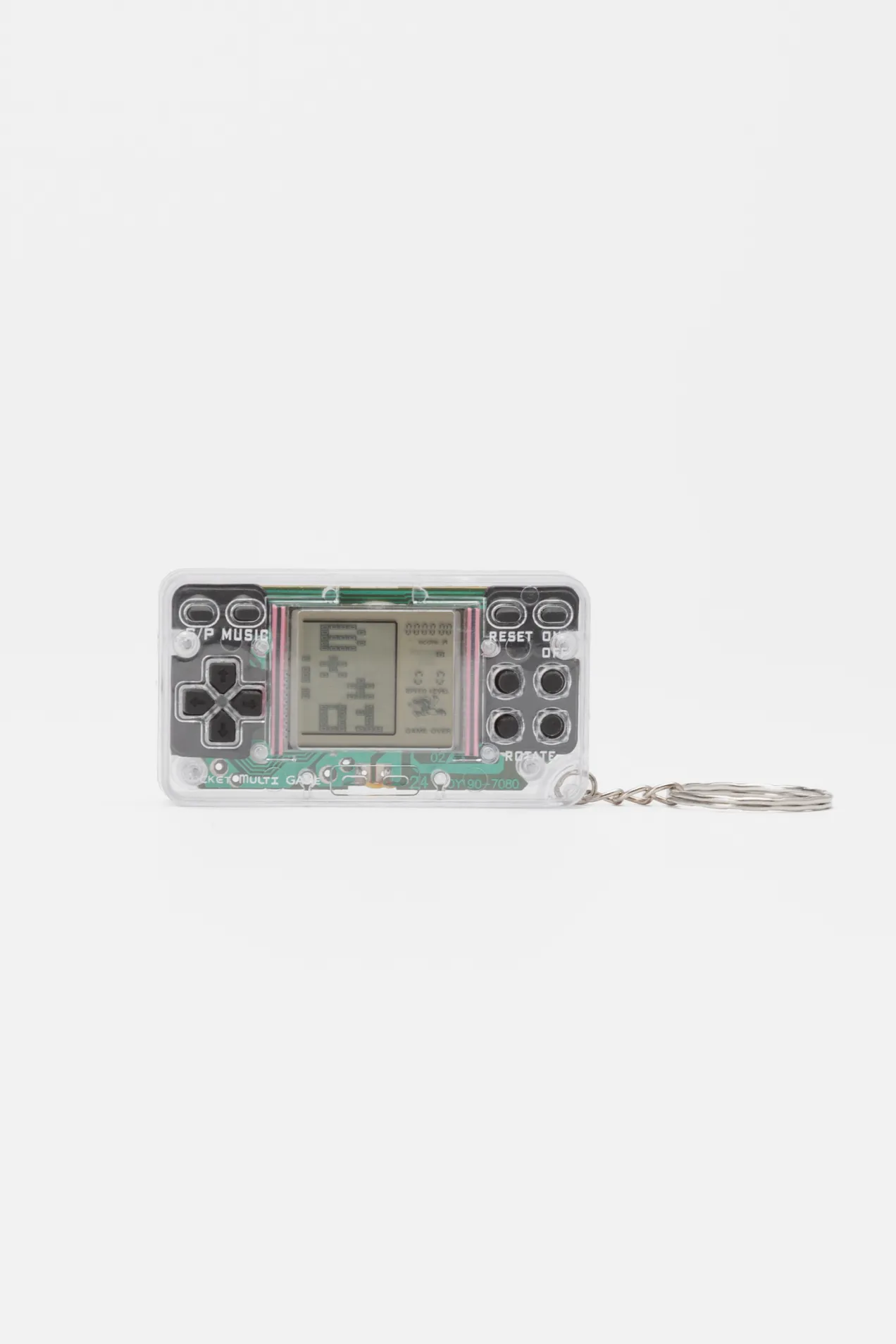 branded Tetris Keychain Game Black