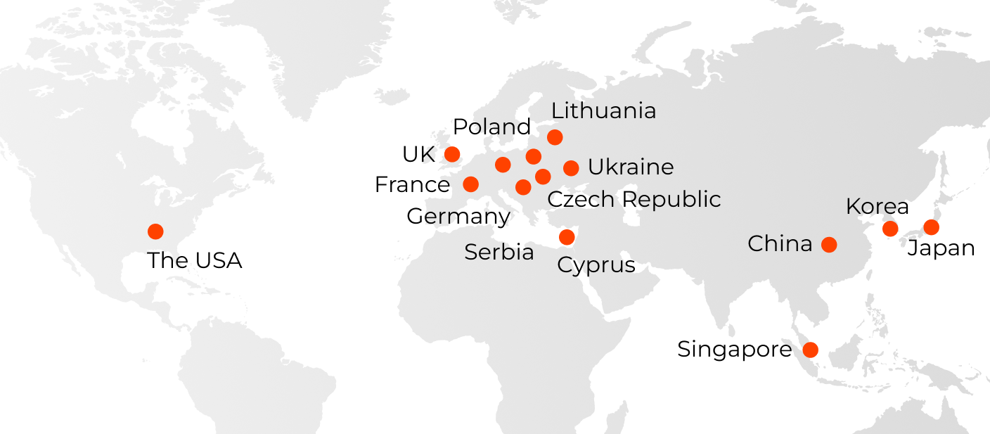 Delivery map of the branded gifts for Wargaming