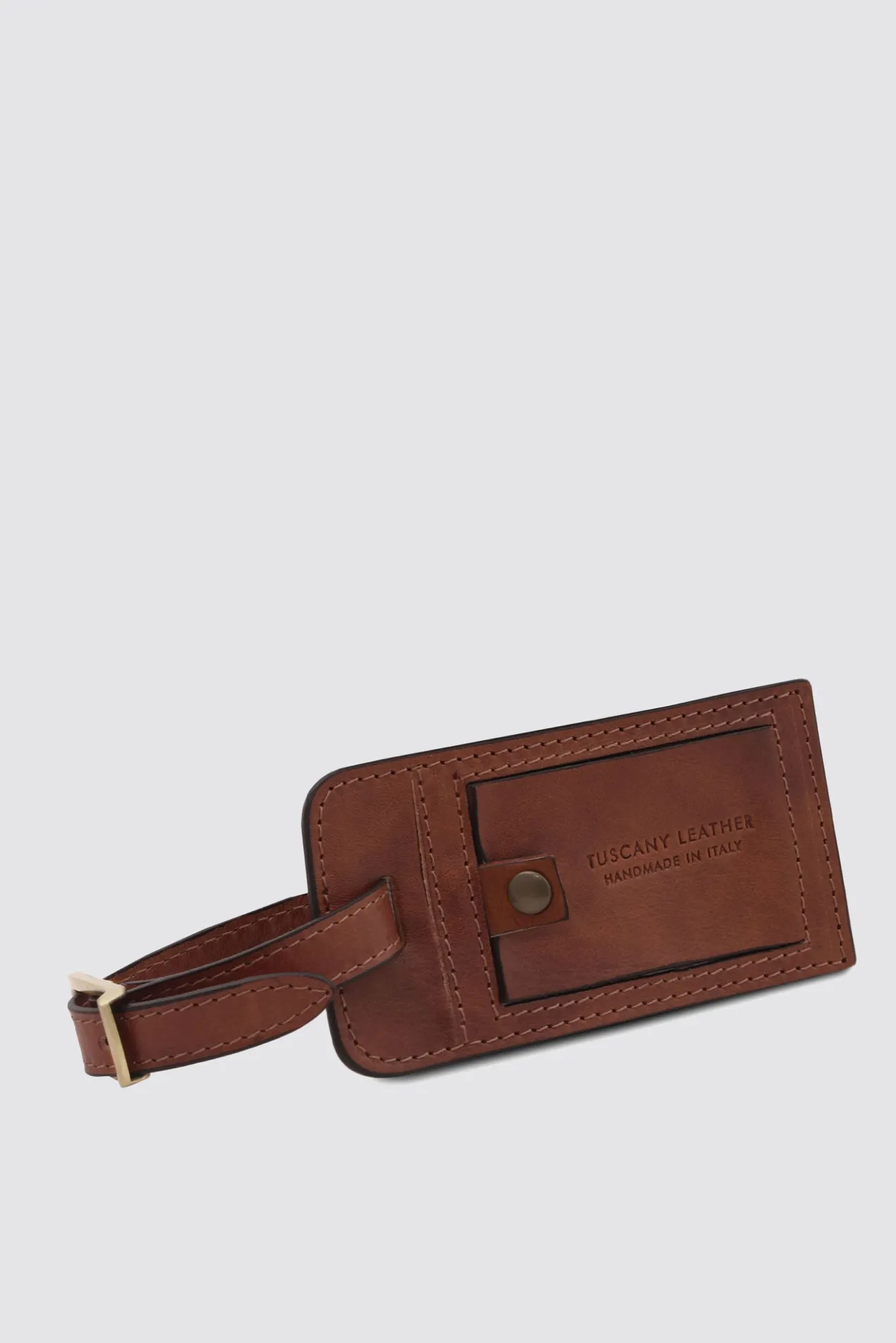 Matte Leather Luggage Tag position: 1