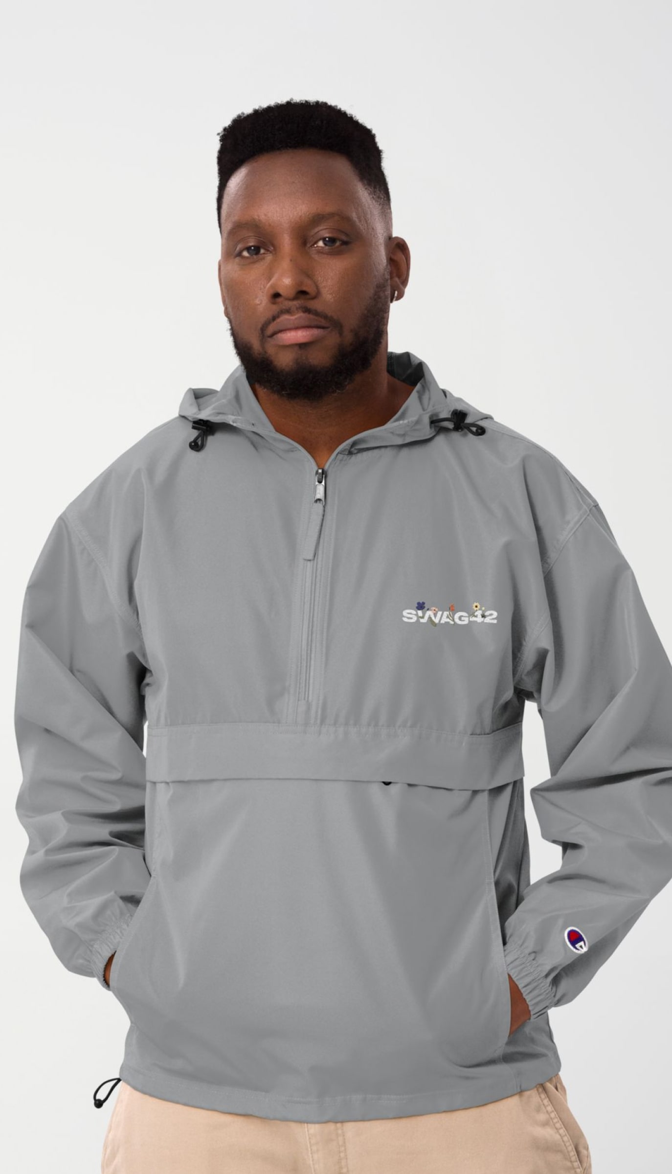 Banded windproof jacket