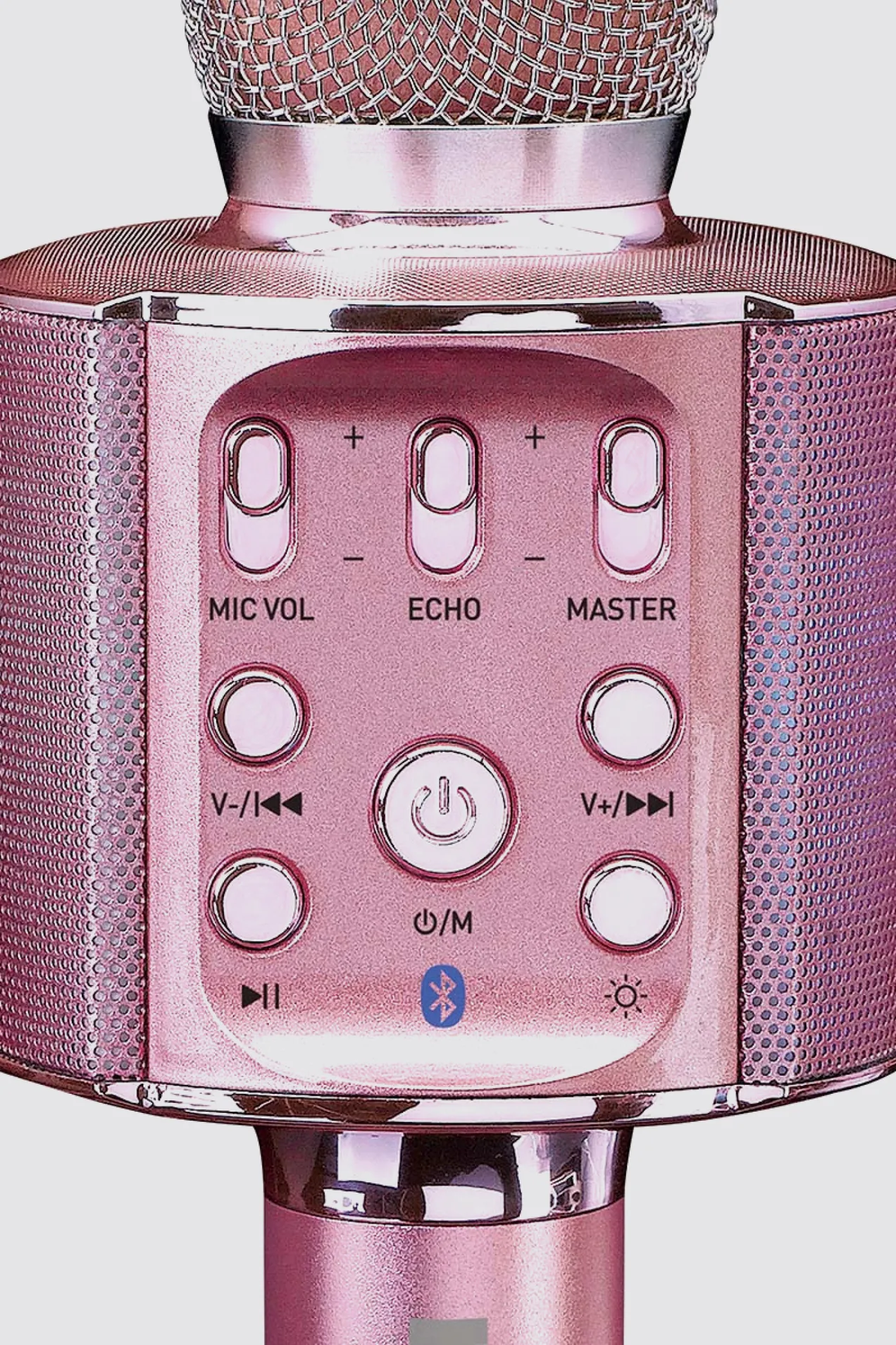 branded Lenco Bluetooth Karaoke Microphone with Speaker & Party Lights
