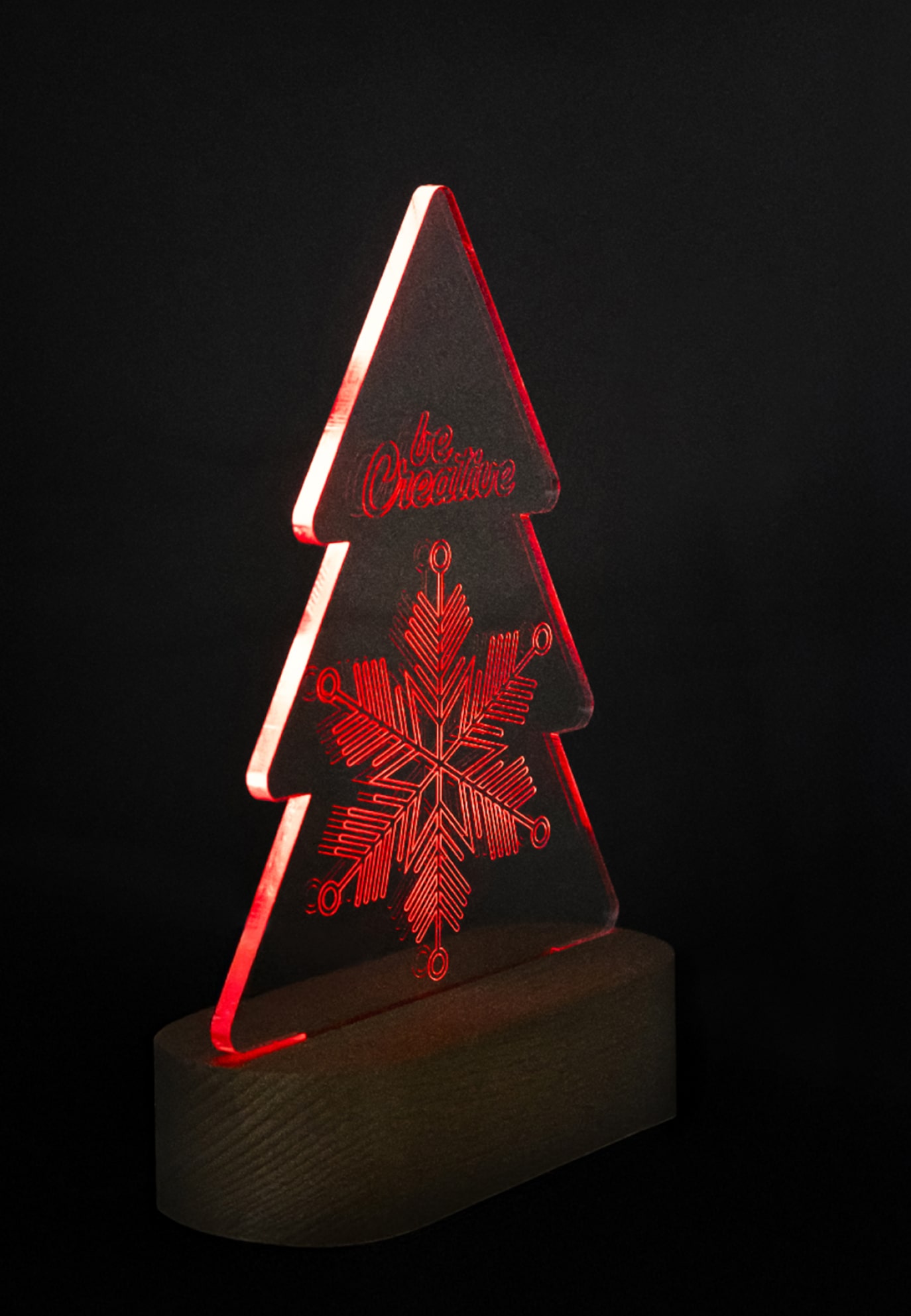 Christmas tree LED light trophy 