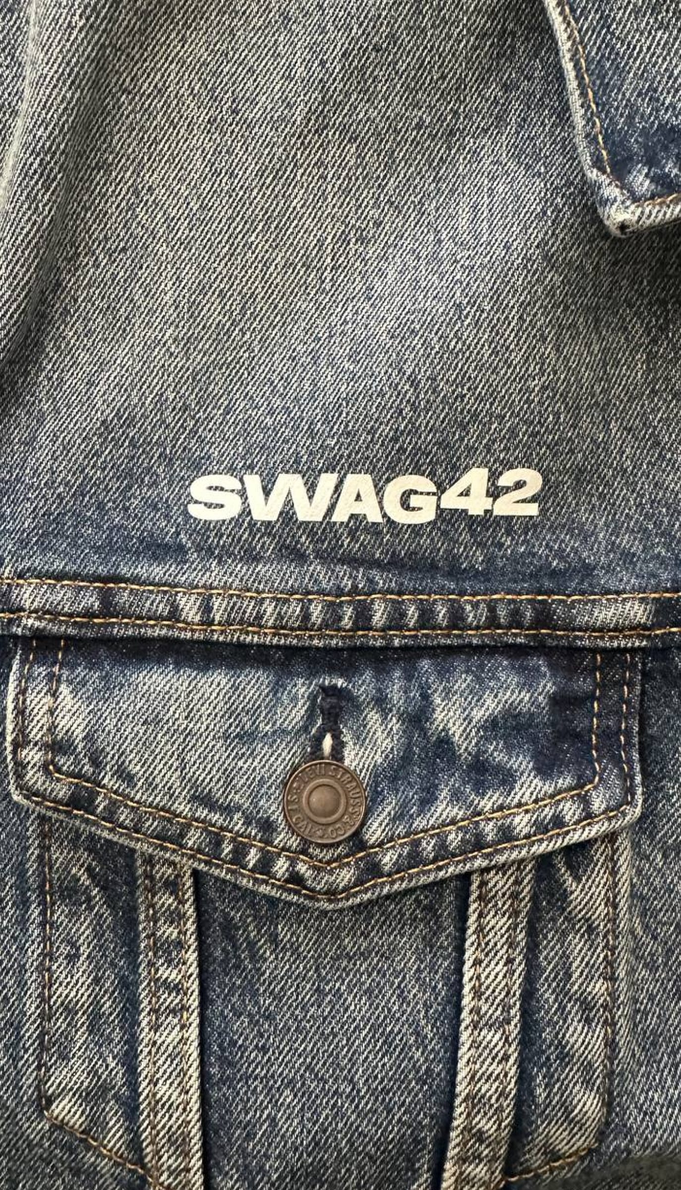 Event giveaways ideas: custom jeans jacket