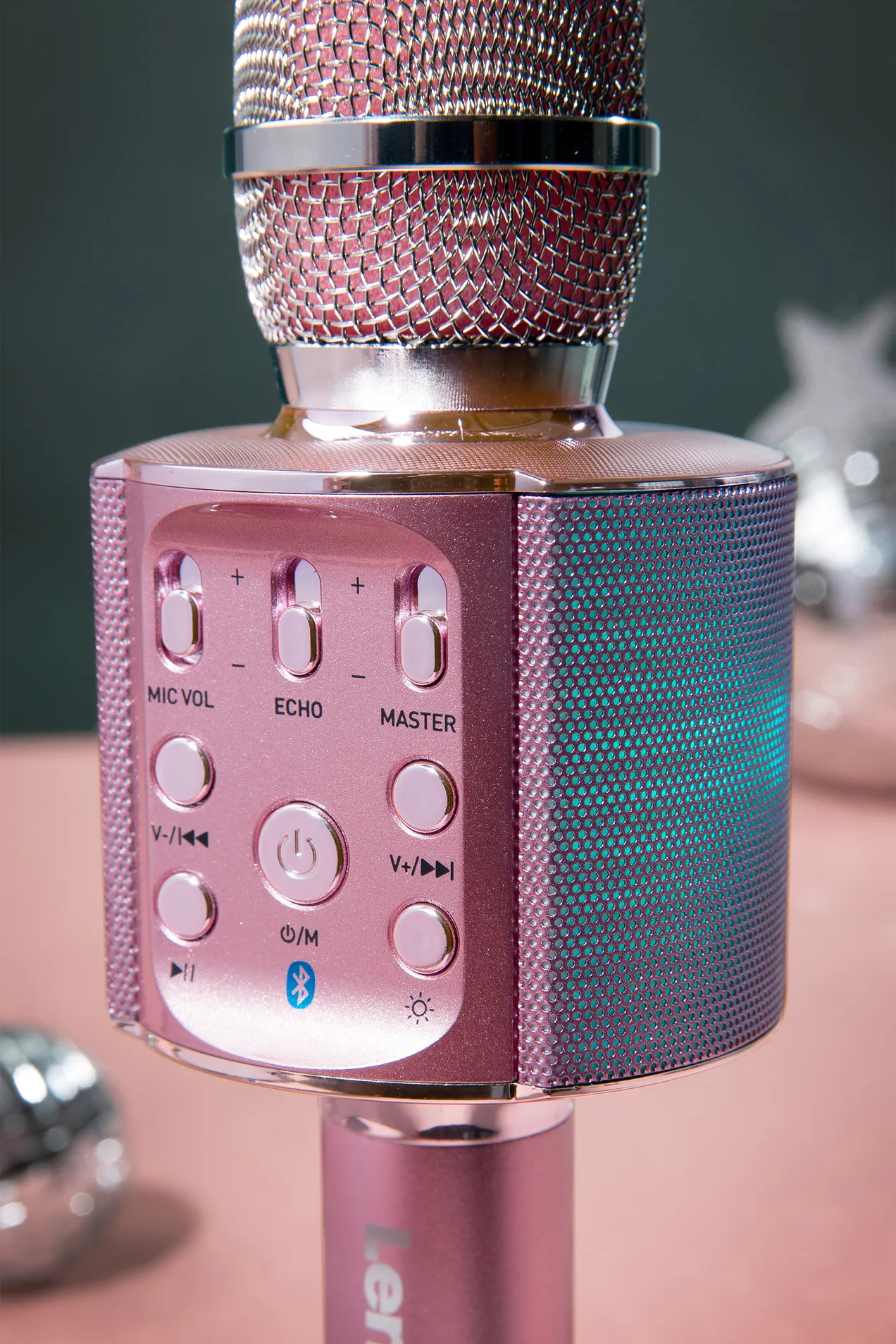 Lenco Bluetooth Karaoke Microphone with Speaker & Party Lights position: 5