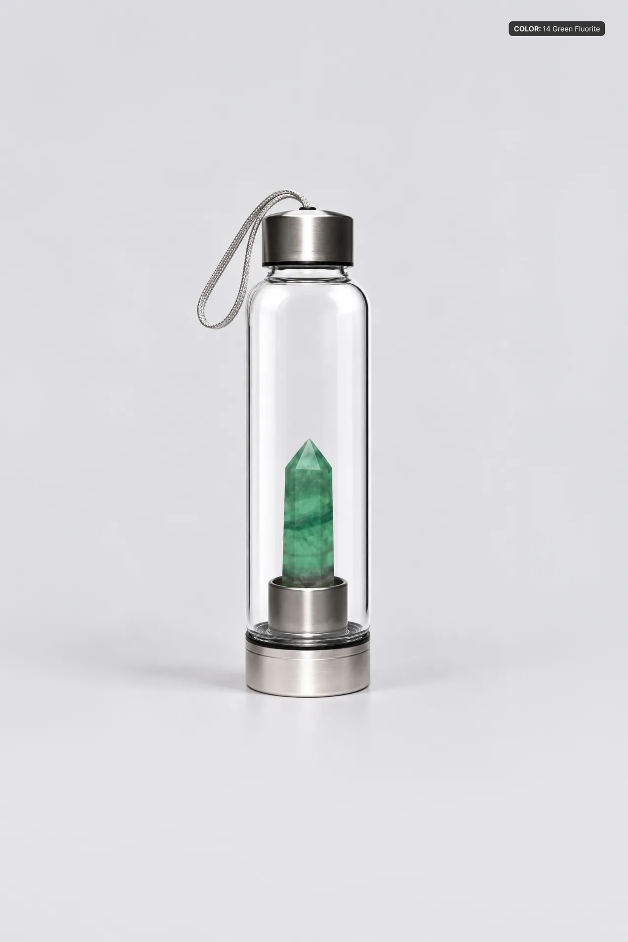 Glass Water Bottle with Energy Stone 500 ml position: 8