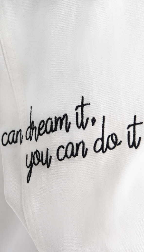 Overshirt with all-over embroidery