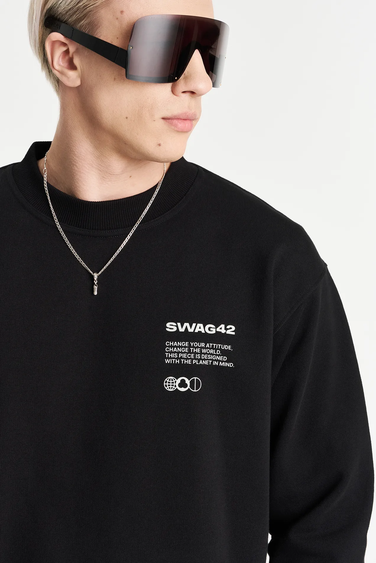 Warm organic cotton oversized Sweatshirt 460 position: 5