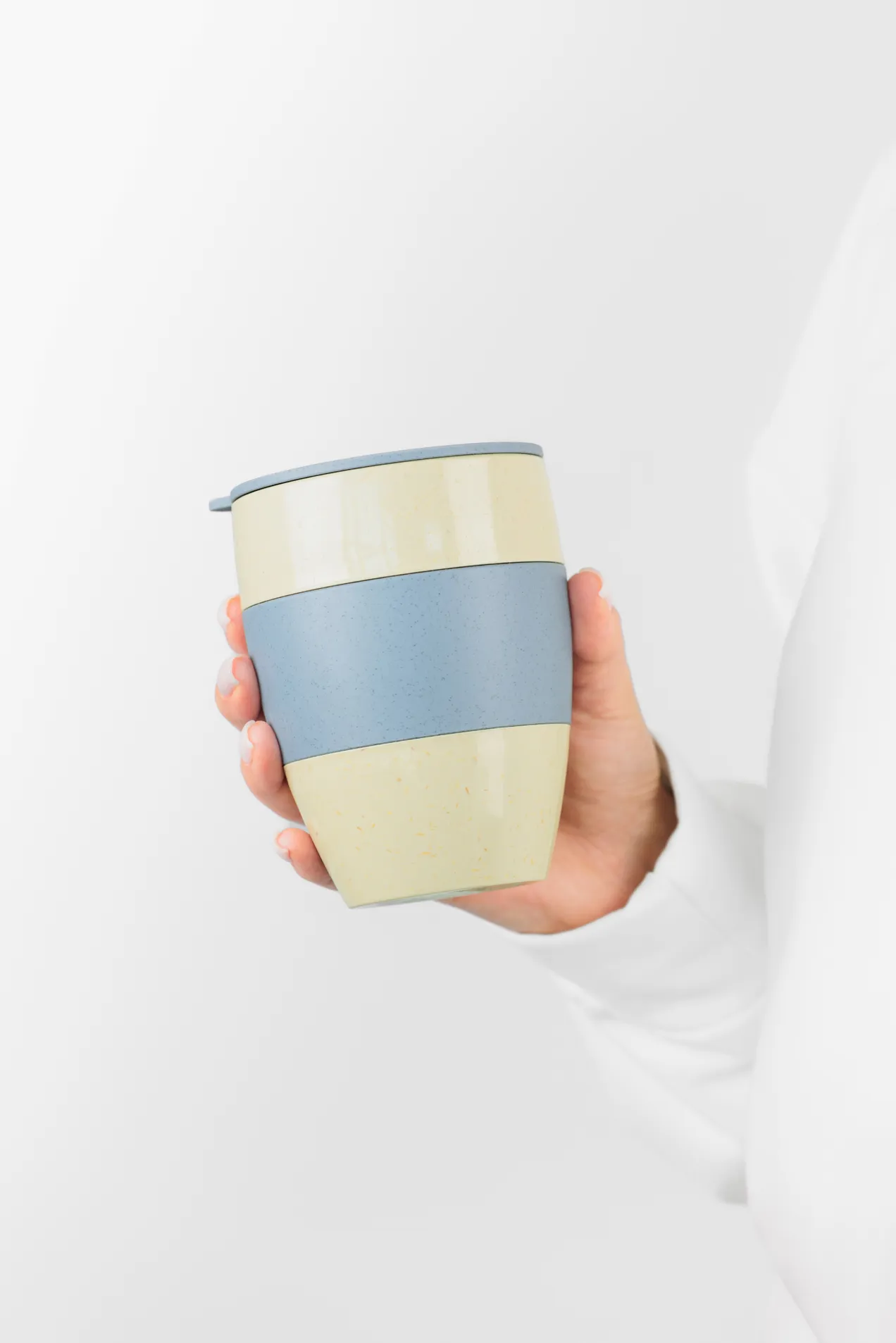 custom Organic Bio-circular Thermo Mug / 400 ml with your logo
