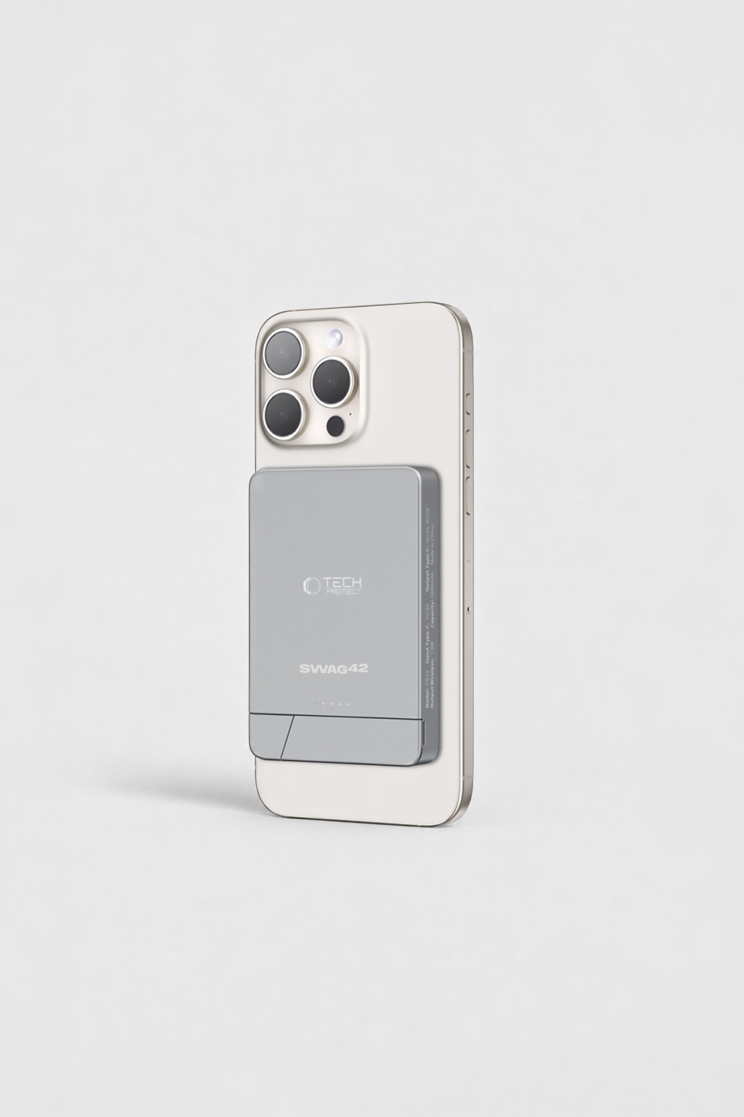 Tech-Protect PB14 LifeMag 5,000 mAh Magnetic Power Bank with Stand